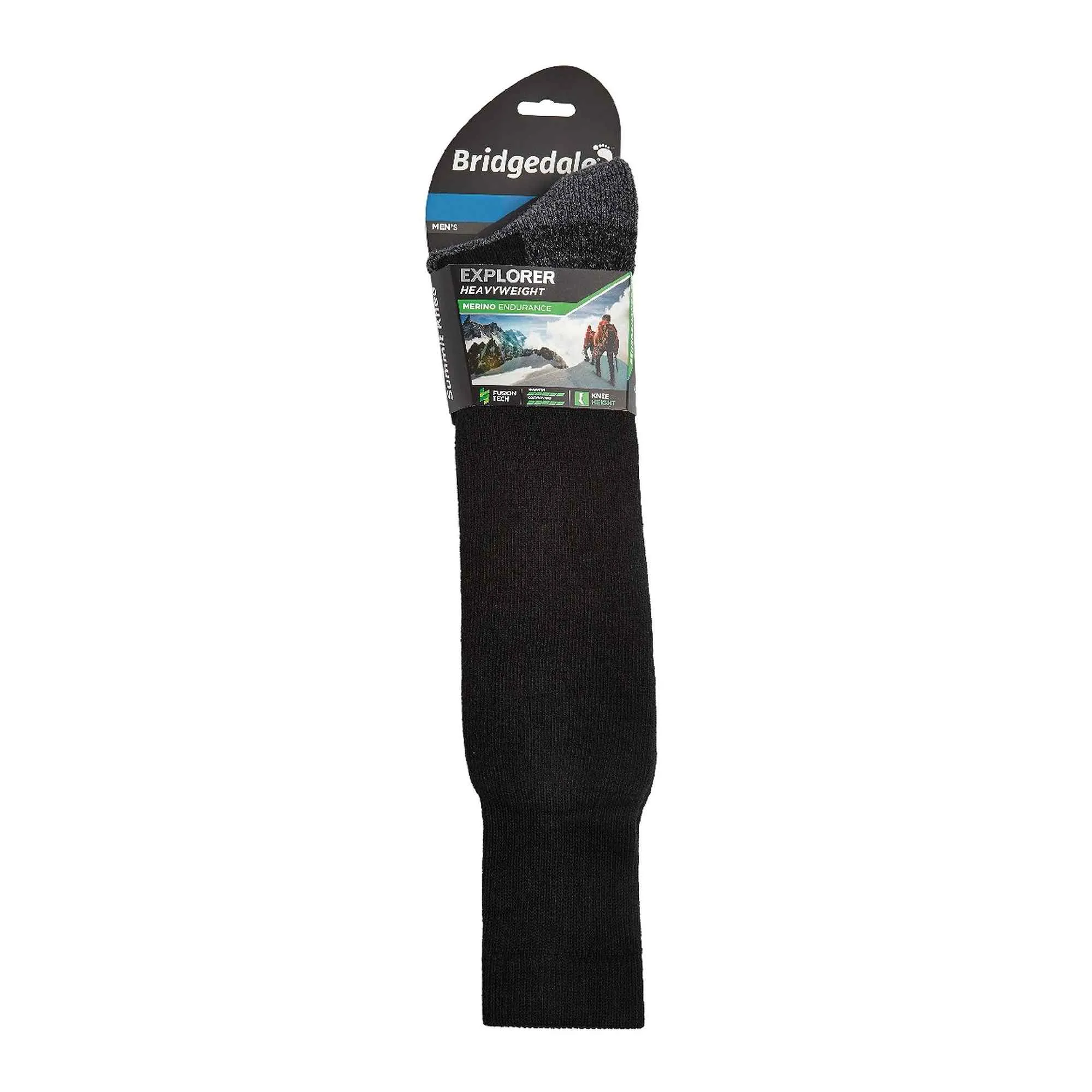 1 Pack Mens Heavyweight Merino Wool Knee High Socks