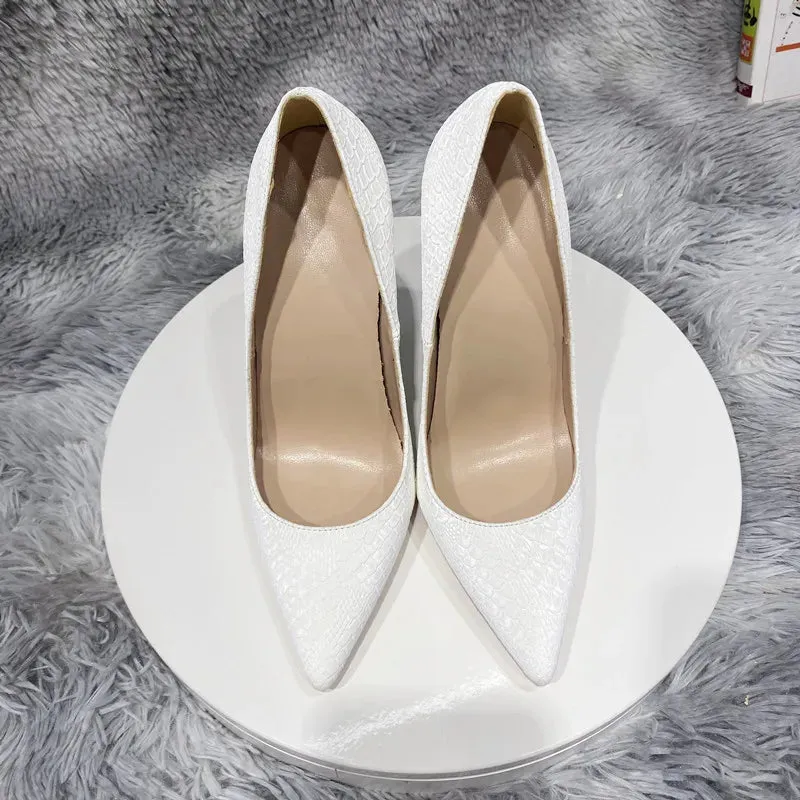 12cm Sexy Thin Heels Pointed Toe Pumps