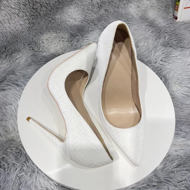 12cm Sexy Thin Heels Pointed Toe Pumps