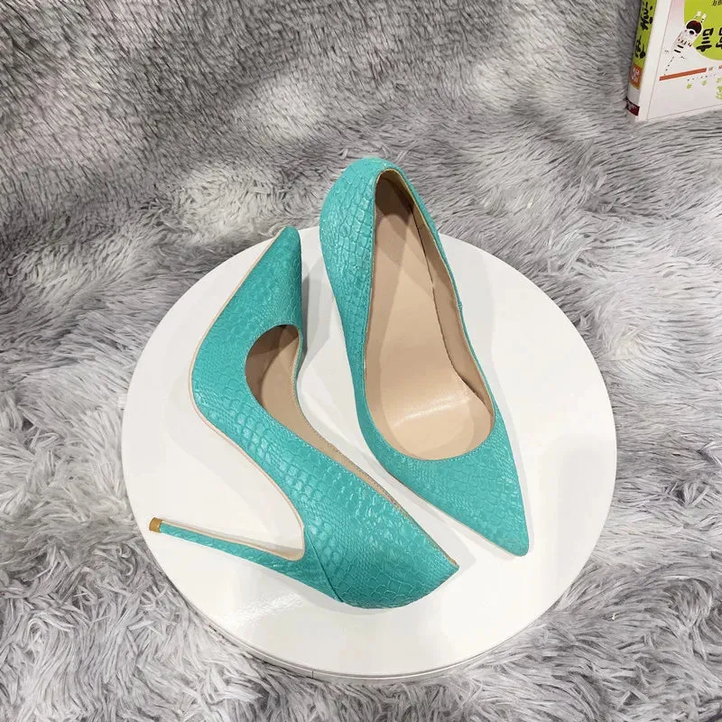 12cm Sexy Thin Heels Pointed Toe Pumps