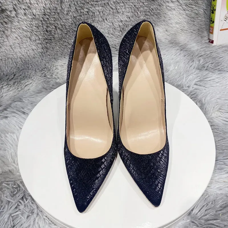 12cm Sexy Thin Heels Pointed Toe Pumps