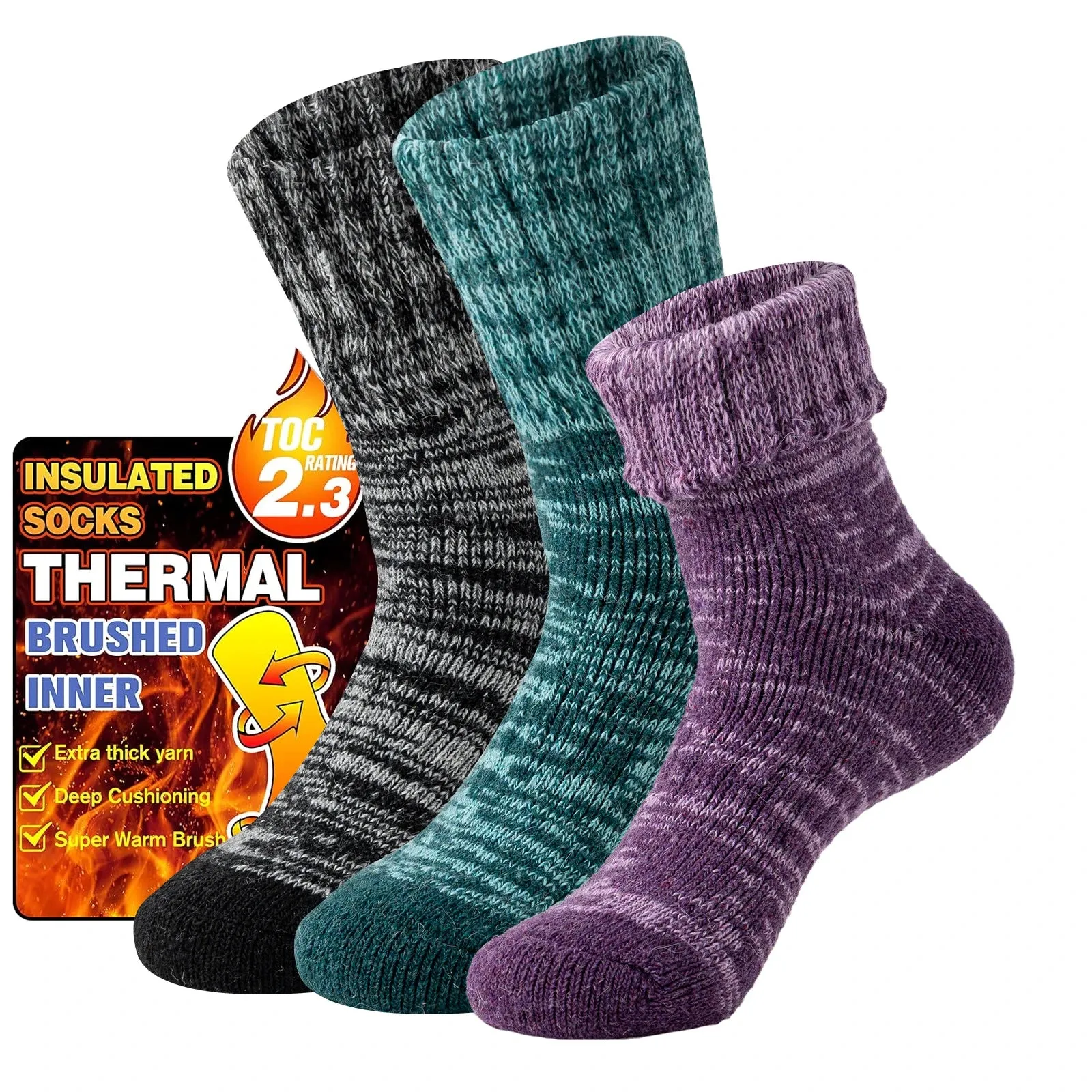 3 Pairs of Socks Cold Resistant