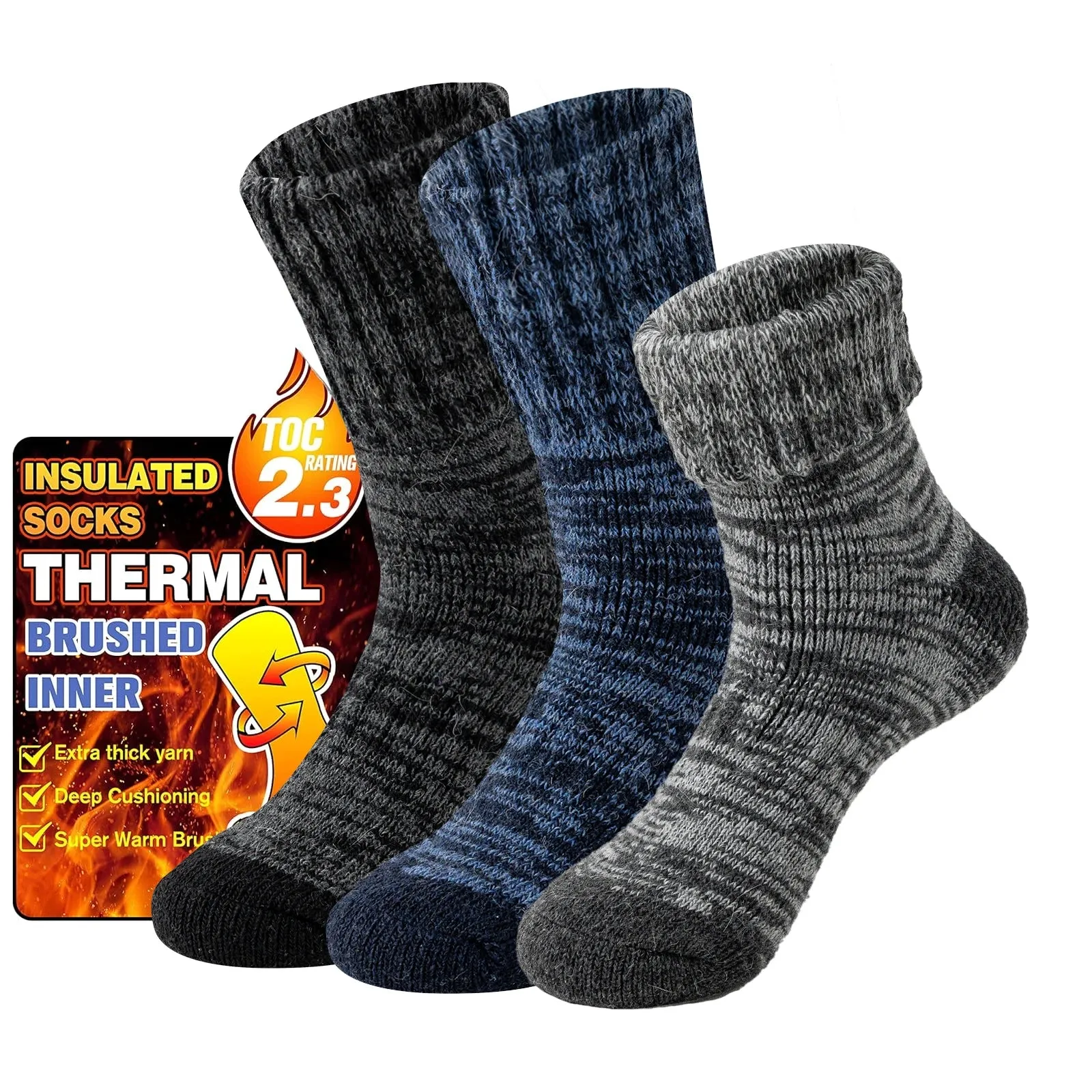 3 Pairs of Socks Cold Resistant