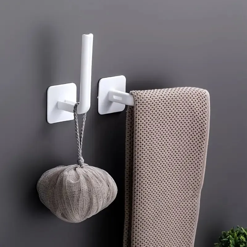 4-Pack: Wall Hat Rack, L-Shaped Storage Rack with Strong Adhesive