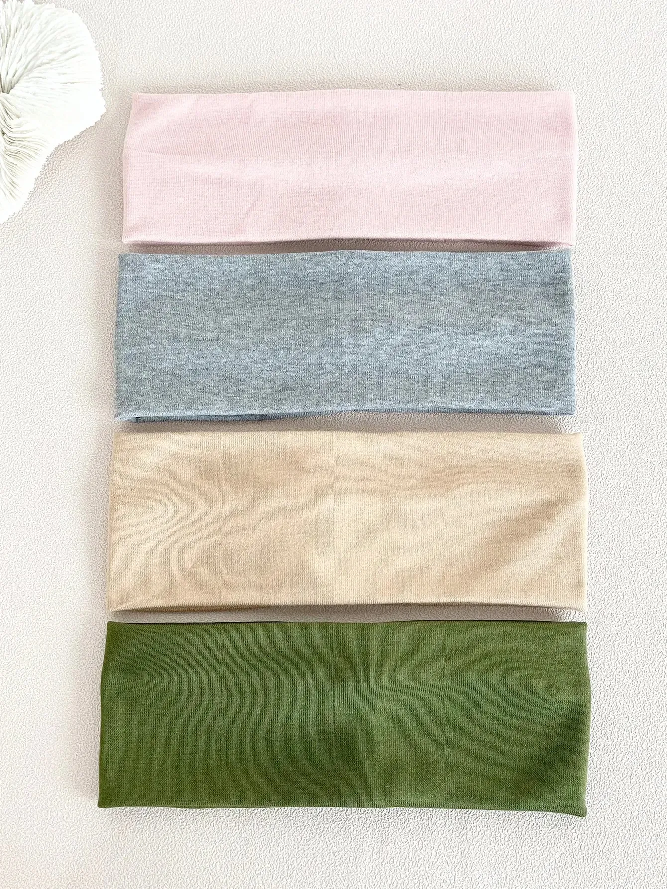 4-Piece Set of Fashion Knitted Hair Bands - Wide Elastic Headbands for Women