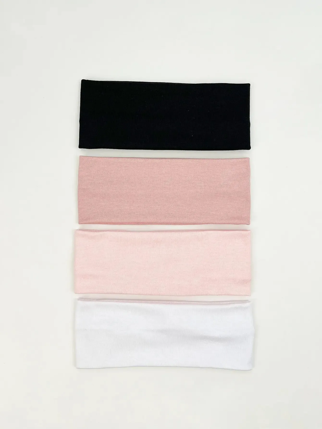 4-Piece Set of Fashion Knitted Hair Bands - Wide Elastic Headbands for Women