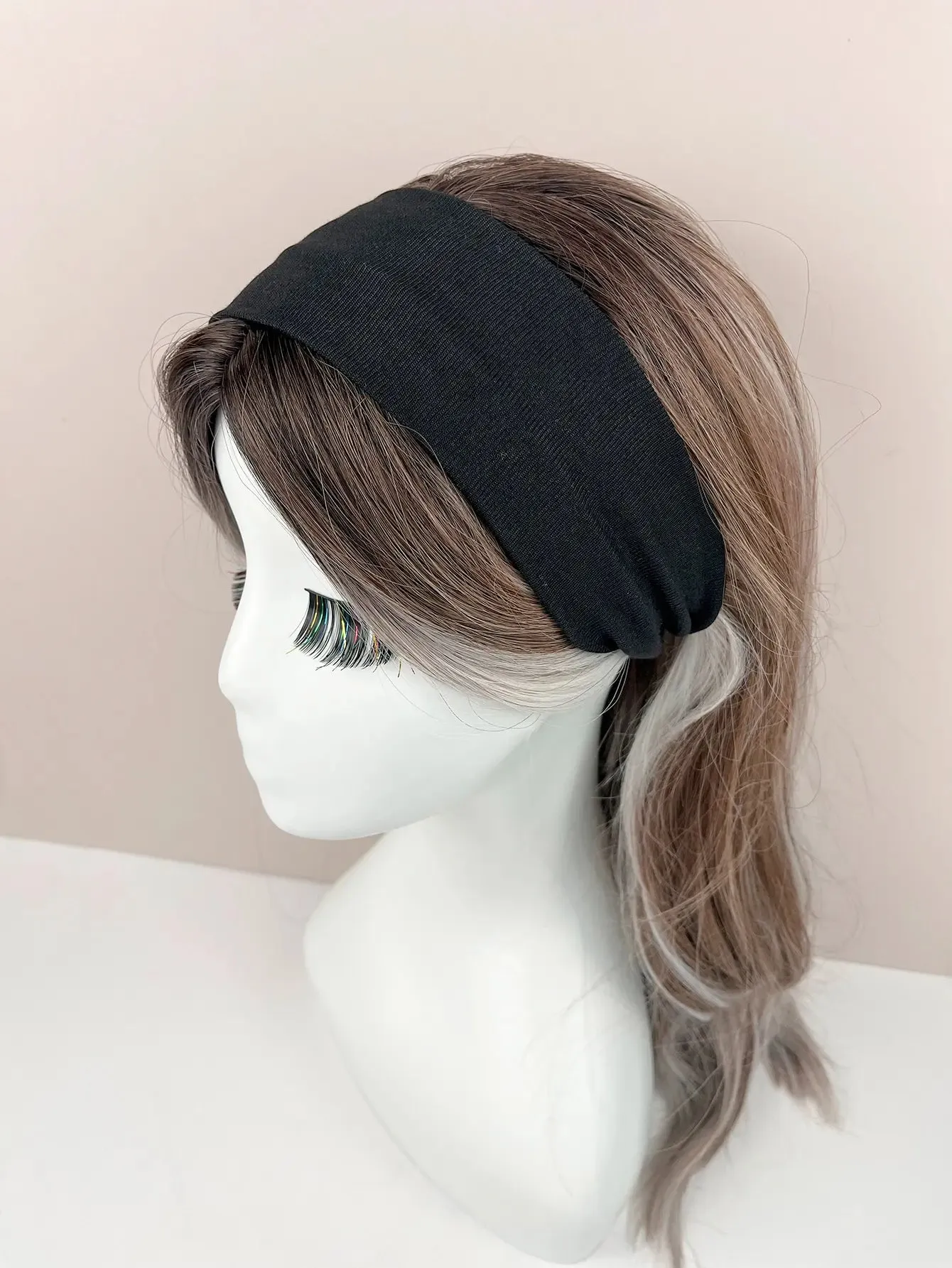 4-Piece Set of Fashion Knitted Hair Bands - Wide Elastic Headbands for Women