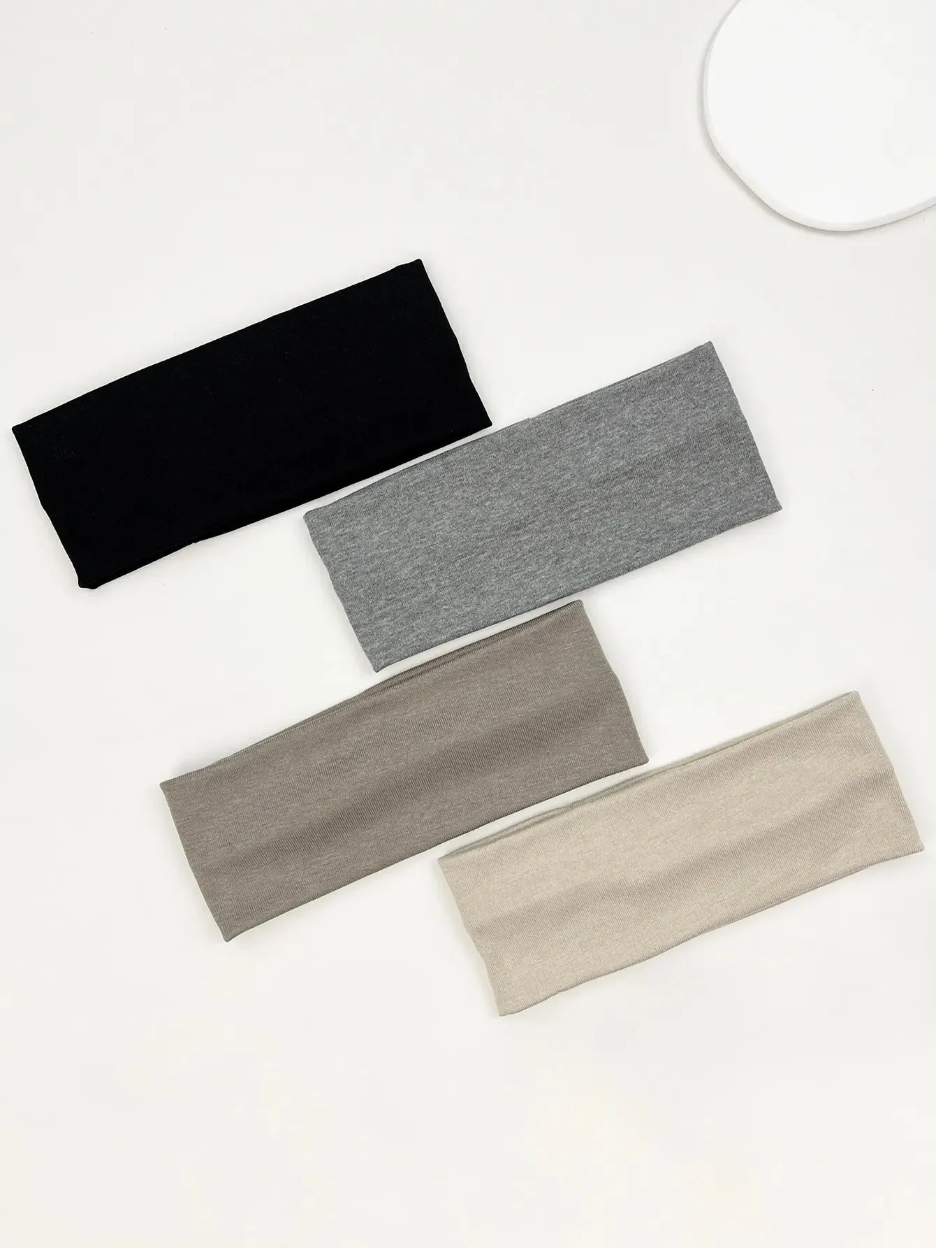 4-Piece Set of Fashion Knitted Hair Bands - Wide Elastic Headbands for Women