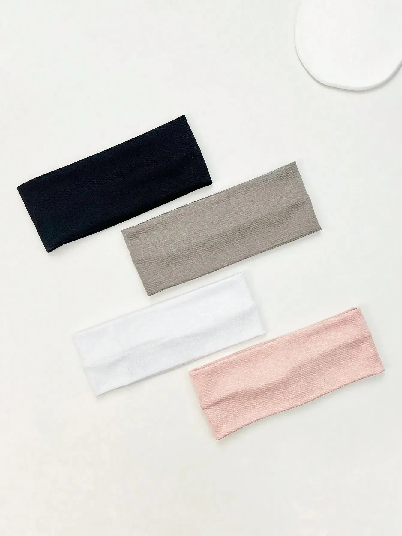 4-Piece Set of Fashion Knitted Hair Bands - Wide Elastic Headbands for Women