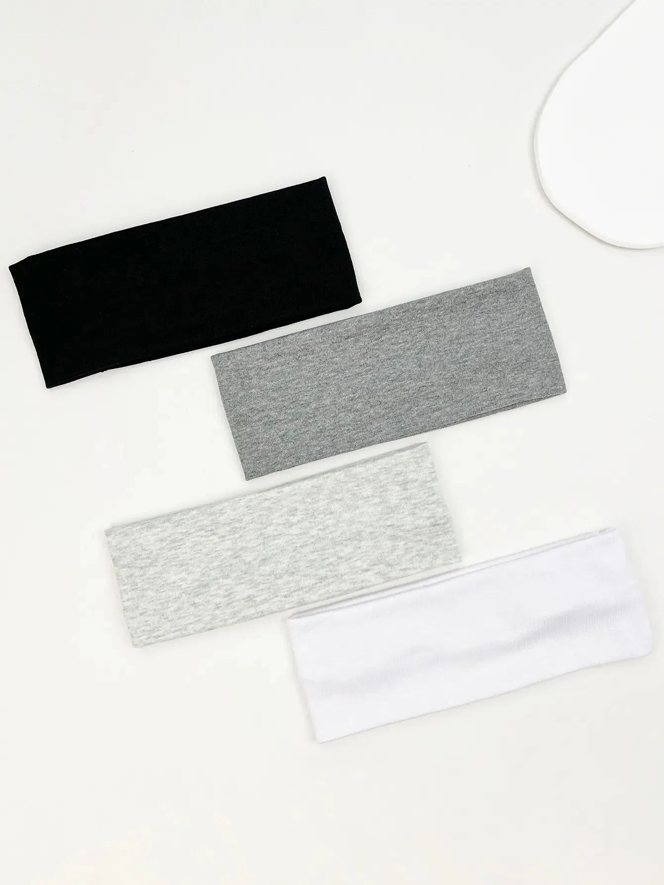 4-Piece Set of Fashion Knitted Hair Bands - Wide Elastic Headbands for Women