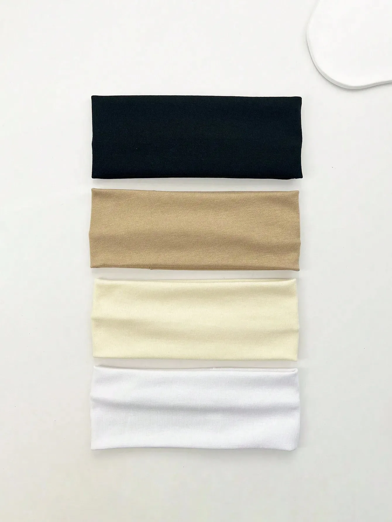 4-Piece Set of Fashion Knitted Hair Bands - Wide Elastic Headbands for Women