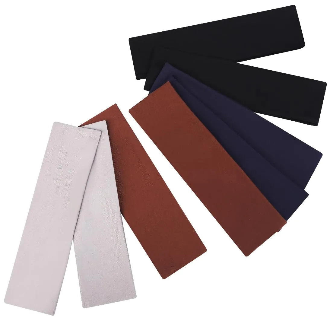 8 Pack Sport Headbands for Women, Elastic Soft Fabric Non-Slip Hair Bands Hair Warp for Daily Workout Yoga Running Sports