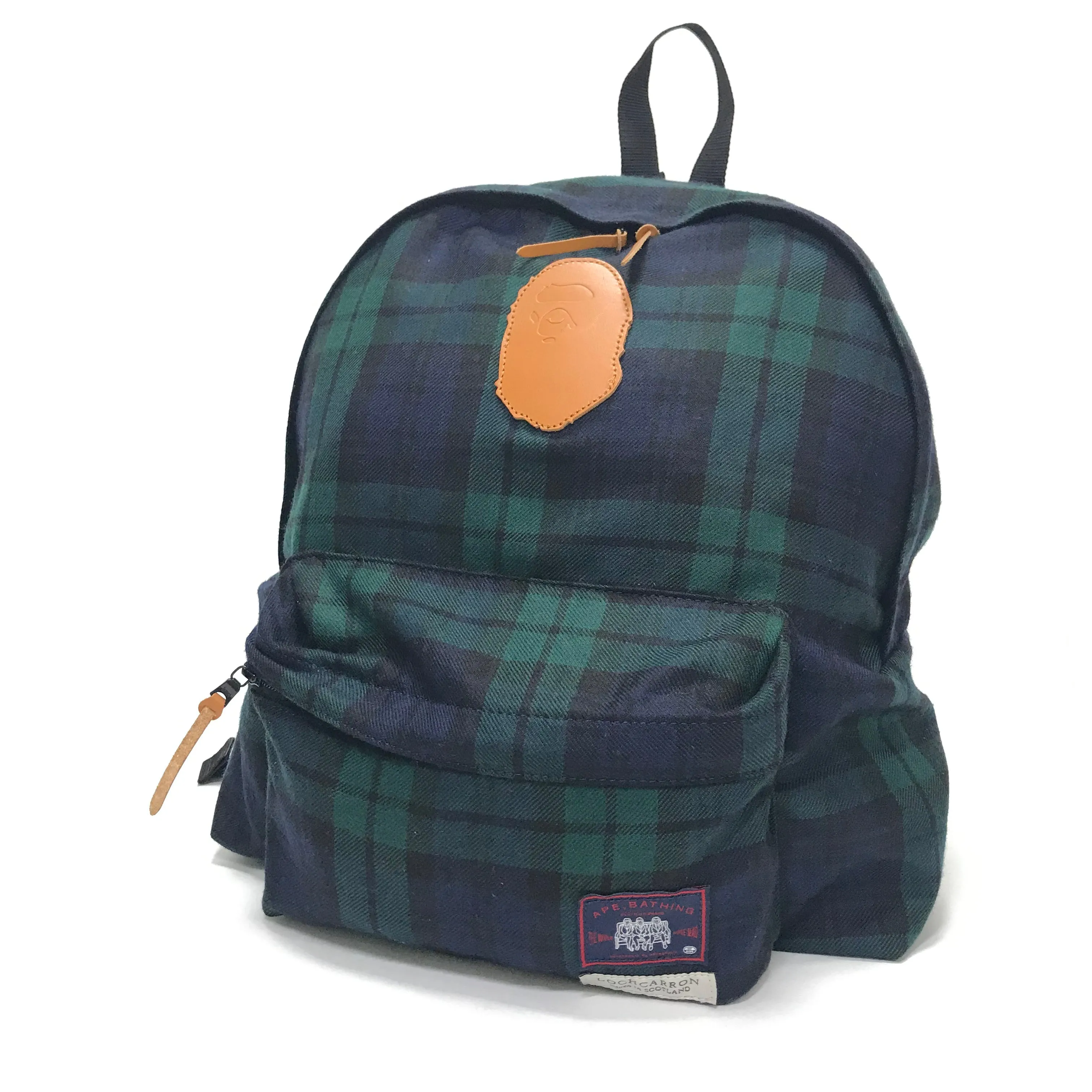 A Bathing Ape Bape x Lochcarron Tartan Plaid Backpack