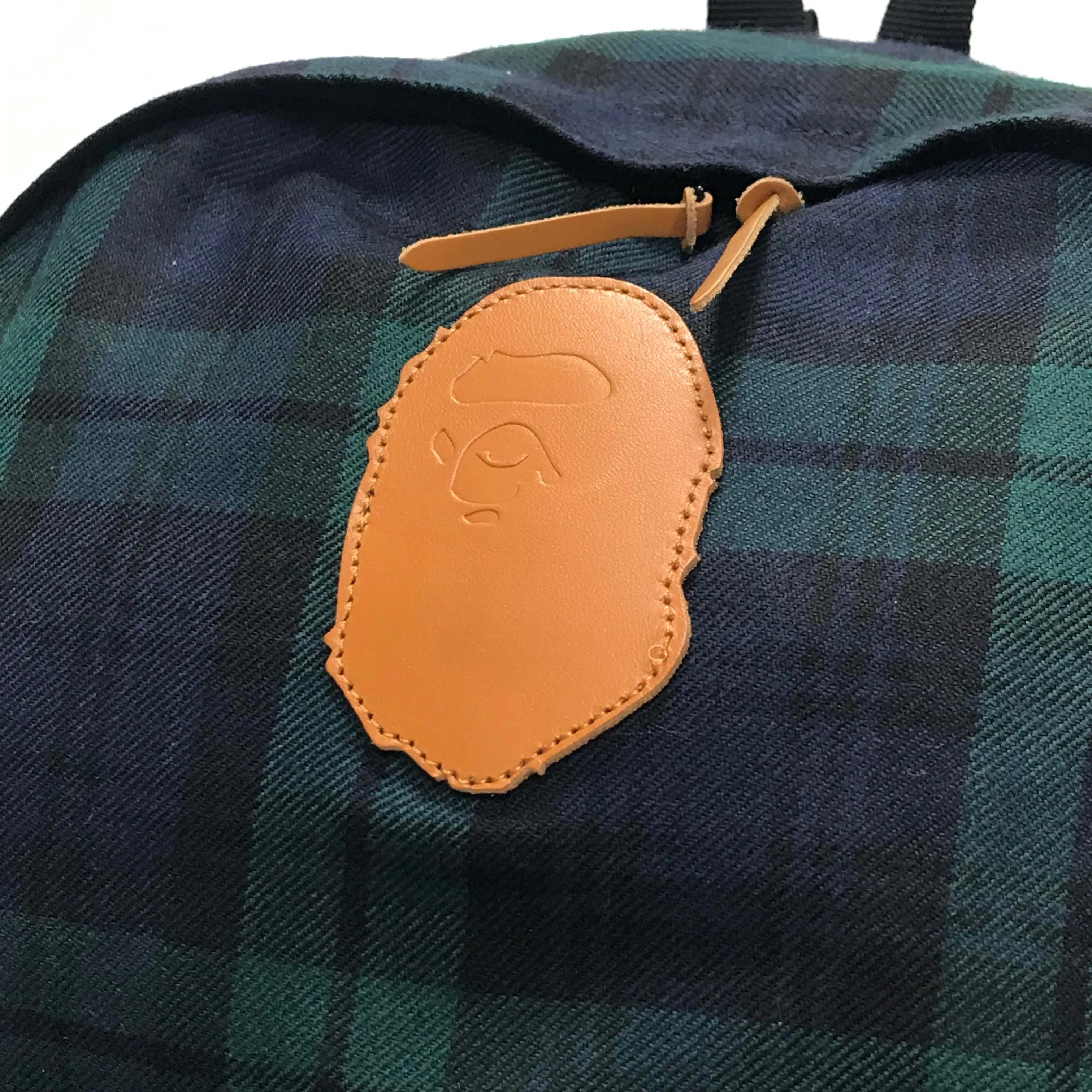 A Bathing Ape Bape x Lochcarron Tartan Plaid Backpack