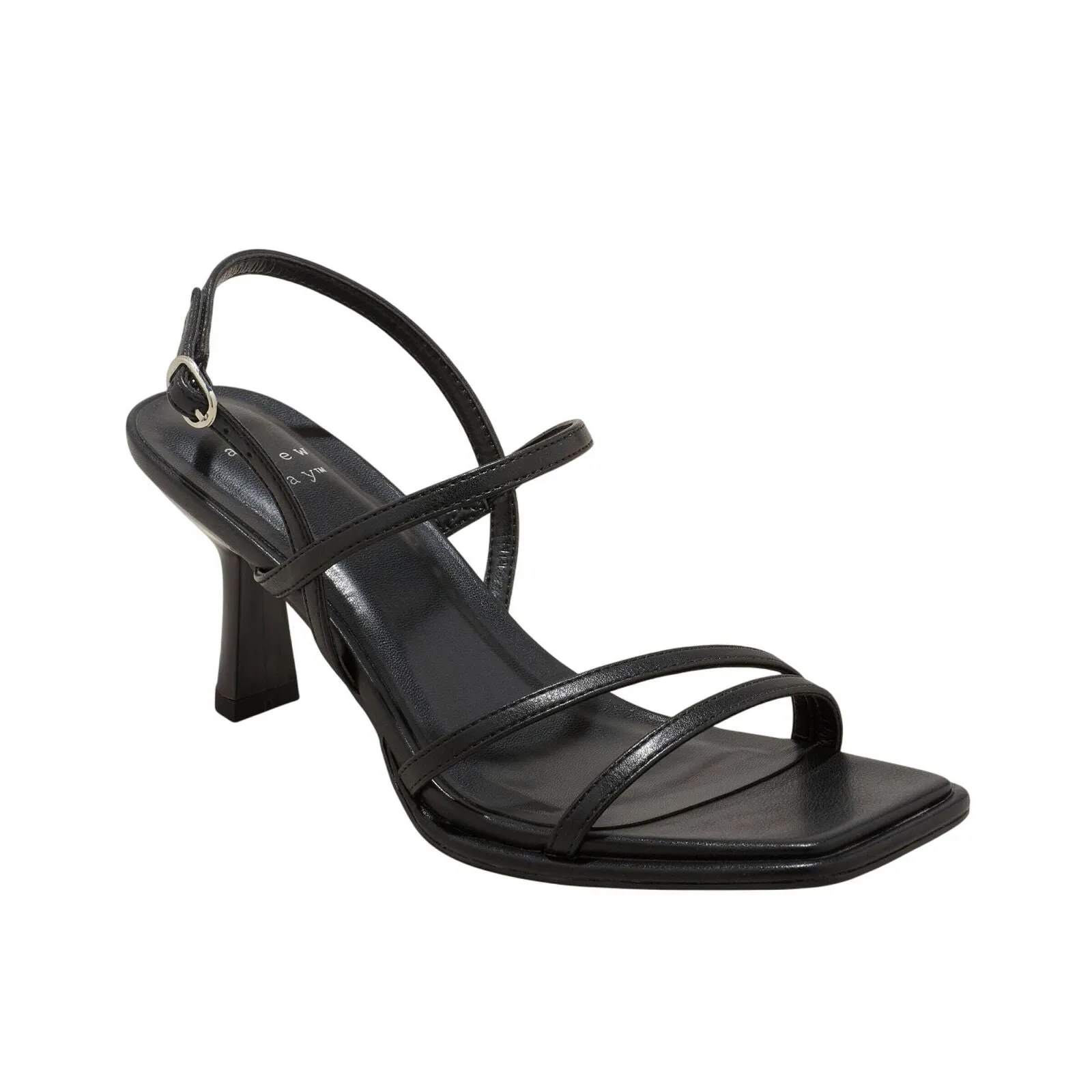A New Day Womens Dottie Strappy Heels 87931635 Black 8.5M