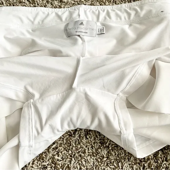 Adidas Stella McCartney Barricade Skort Ruffle Skirt w Shorts White Tennis Golf
