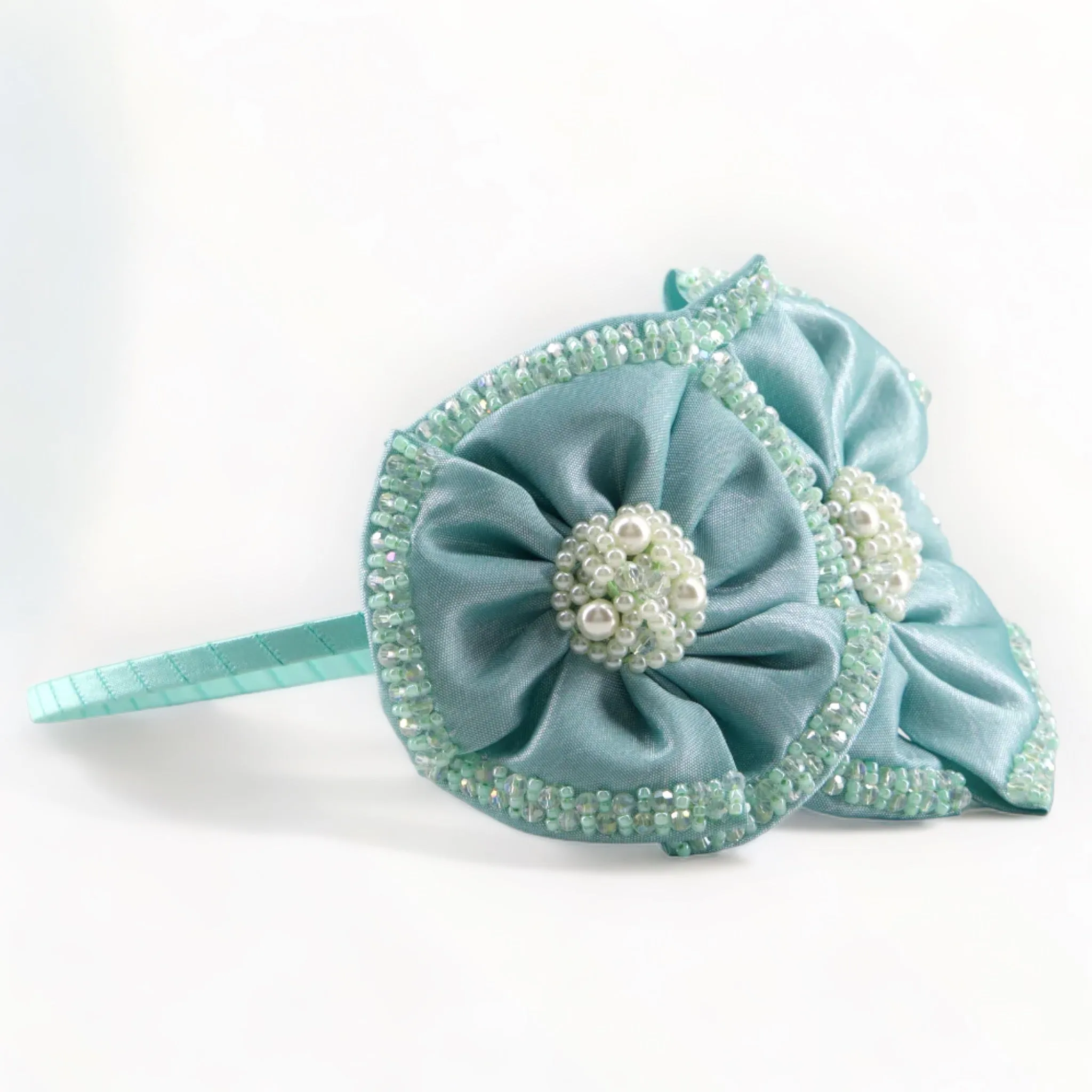 Angelina Designer Handmade Mint Kids Headband