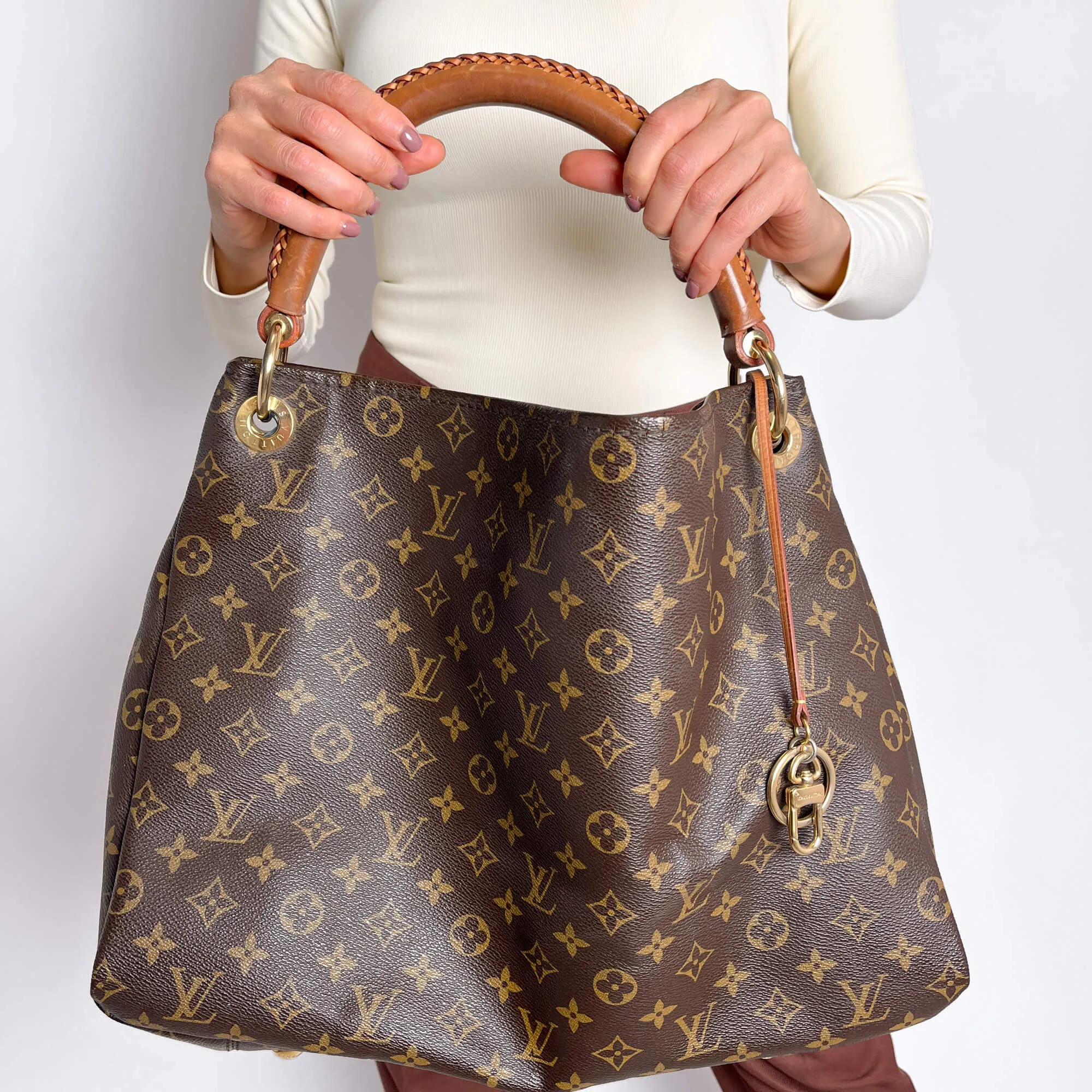 Artsy Canvas Hobo Bag Monogram