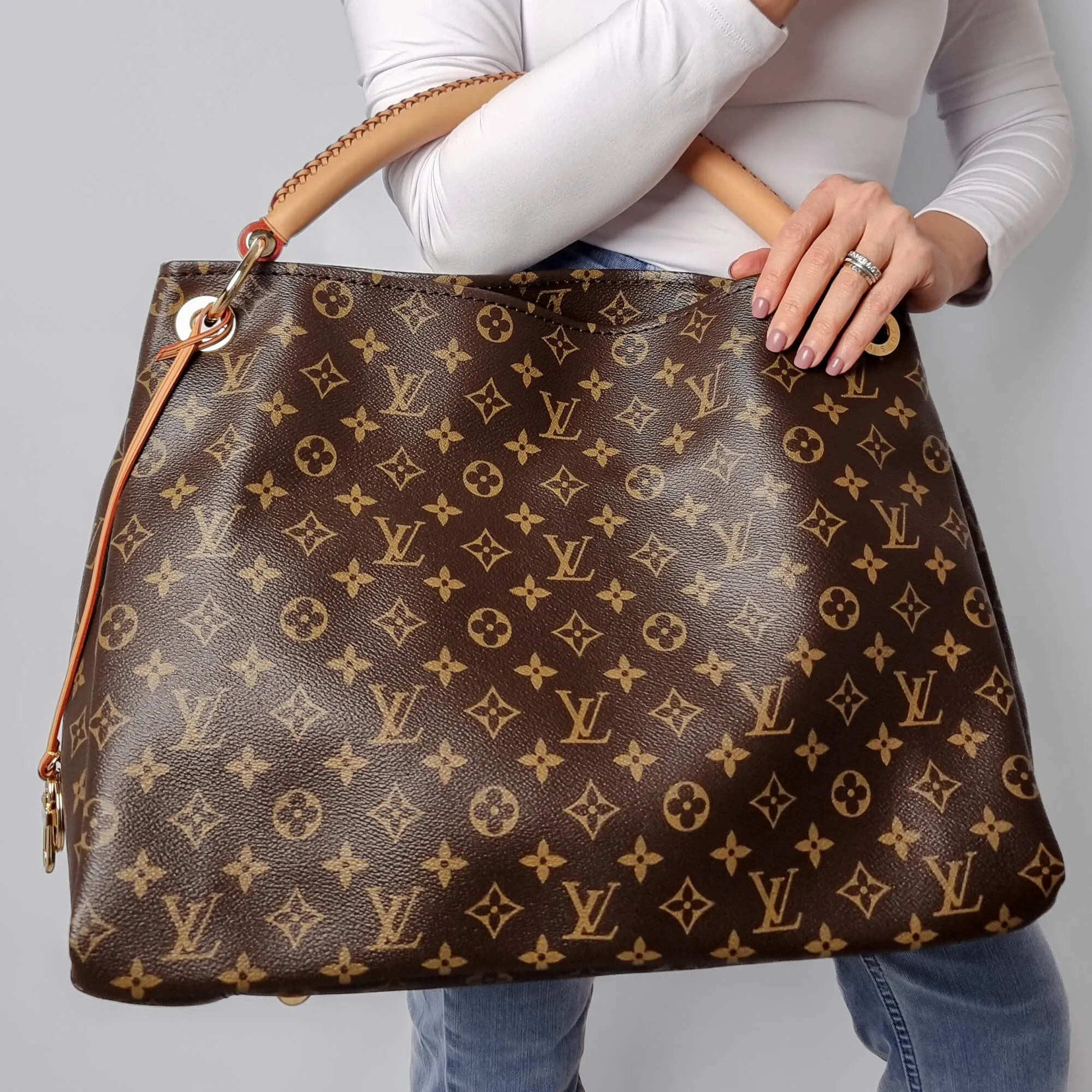 Artsy Canvas Hobo Bag Monogram
