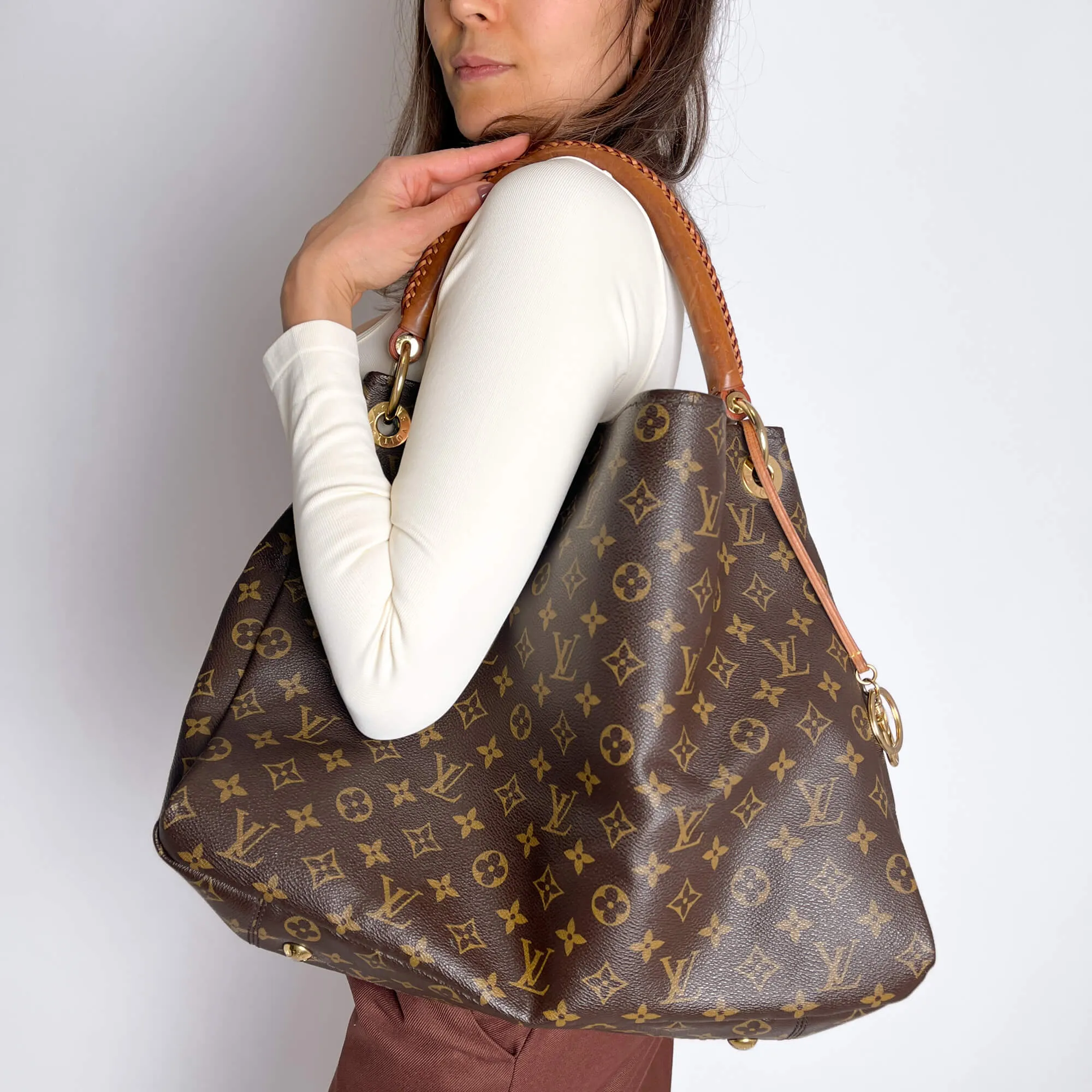 Artsy Canvas Hobo Bag Monogram