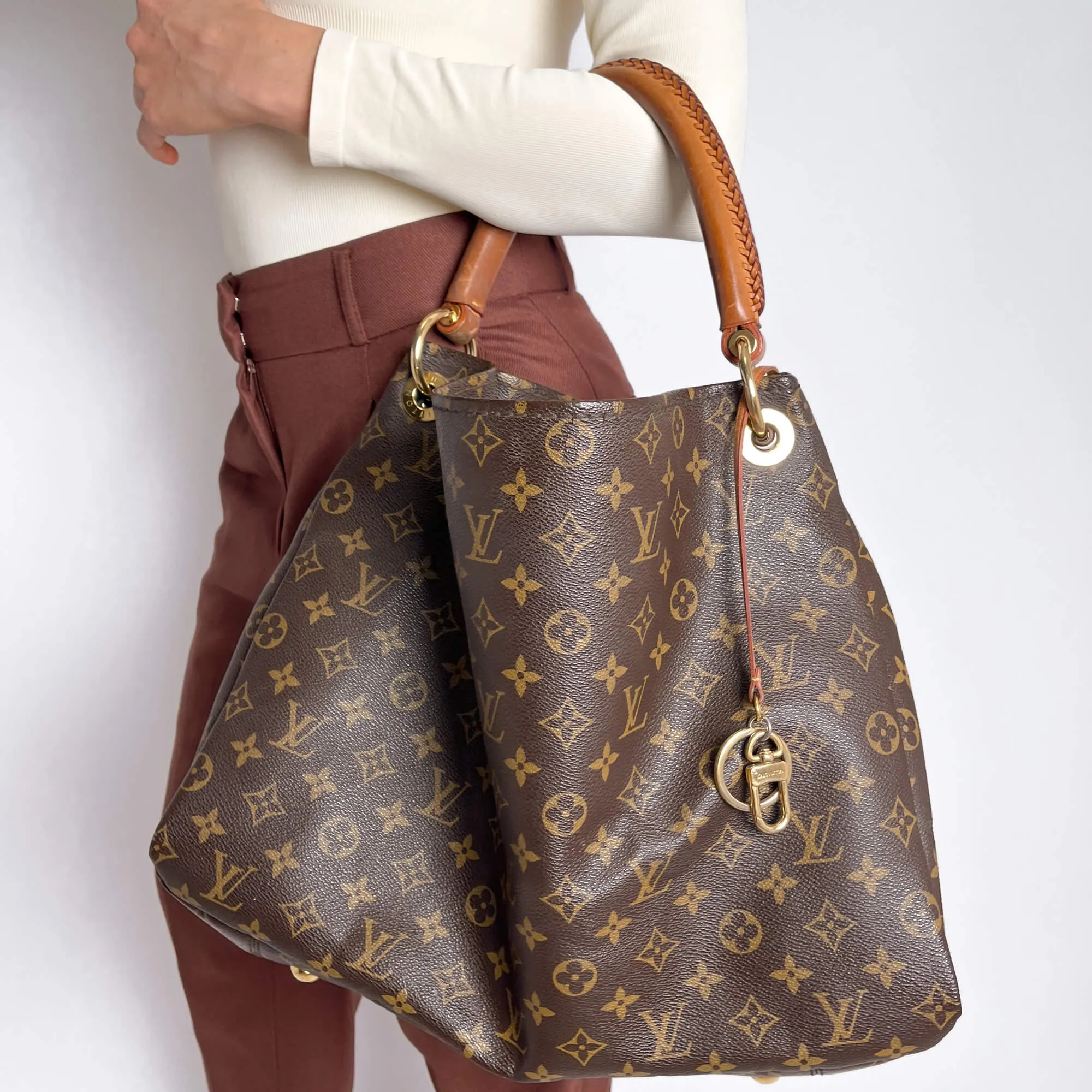 Artsy Canvas Hobo Bag Monogram