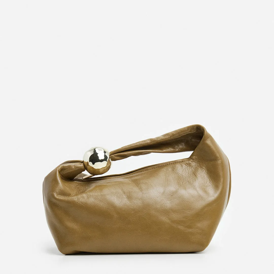 Astrid Handbag Leather Patent Olive