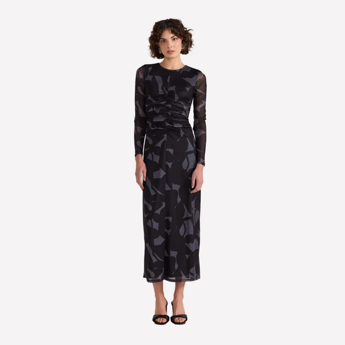 Aura Mesh Dress (Black/Grey)