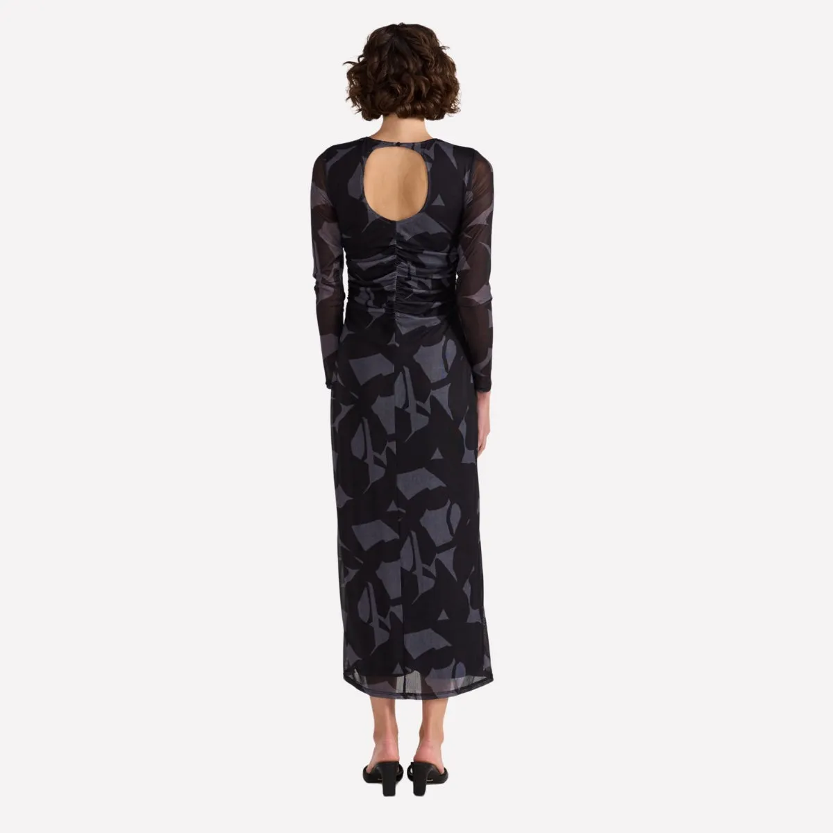Aura Mesh Dress (Black/Grey)