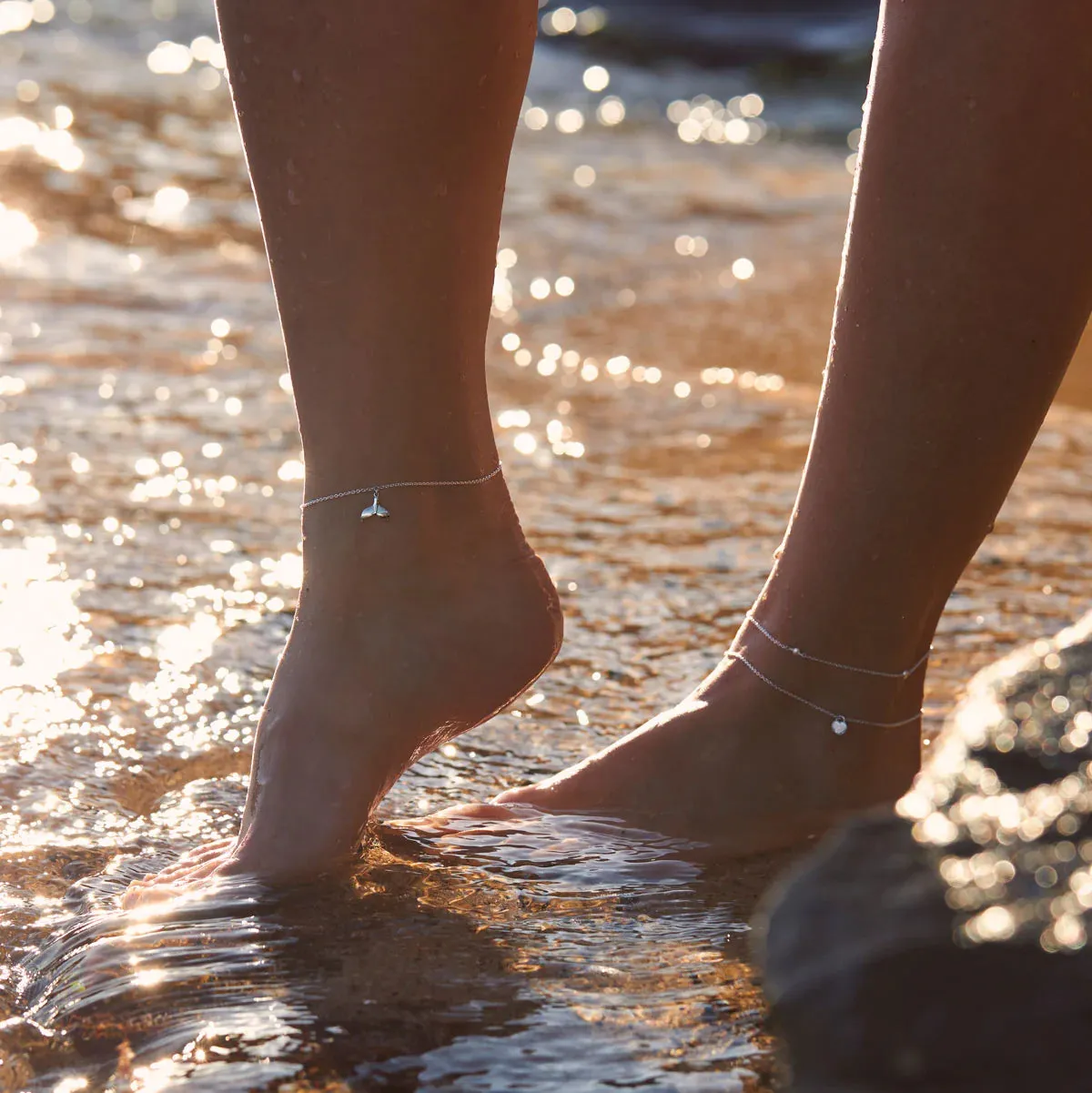 Avalon Whale Tail Anklet