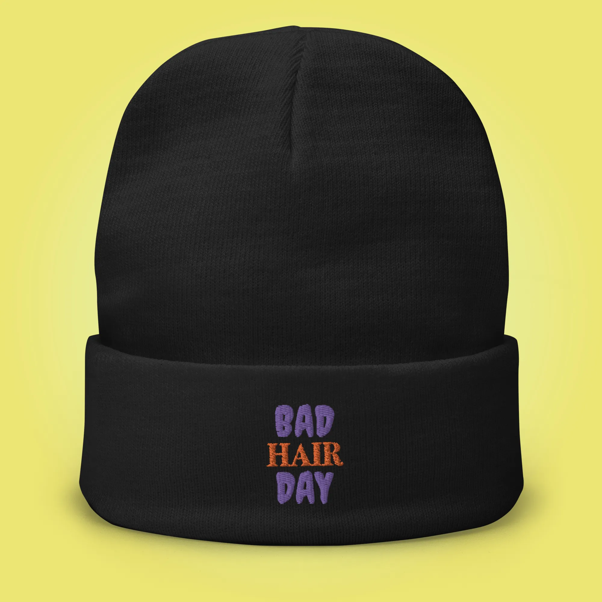 Bad Hair Day Embroidered Beanie