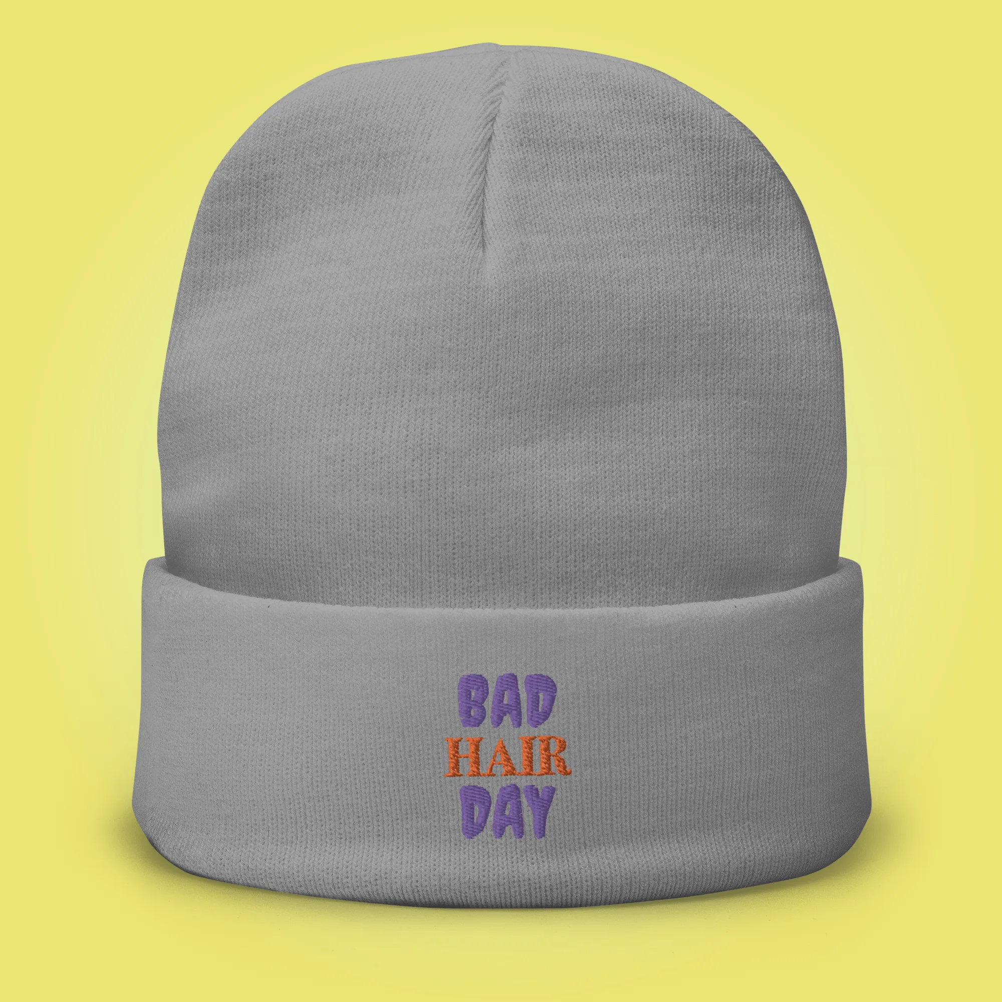Bad Hair Day Embroidered Beanie