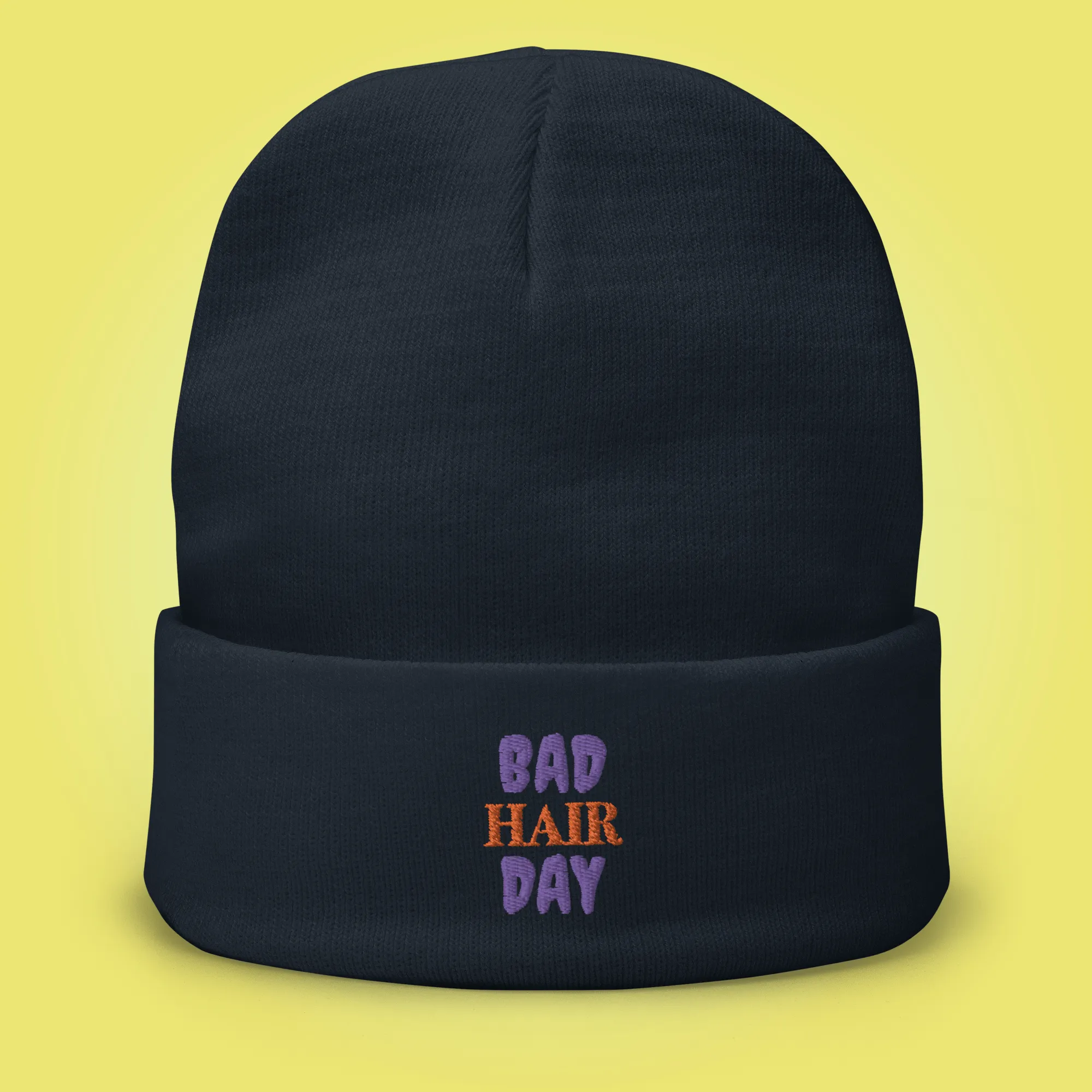 Bad Hair Day Embroidered Beanie