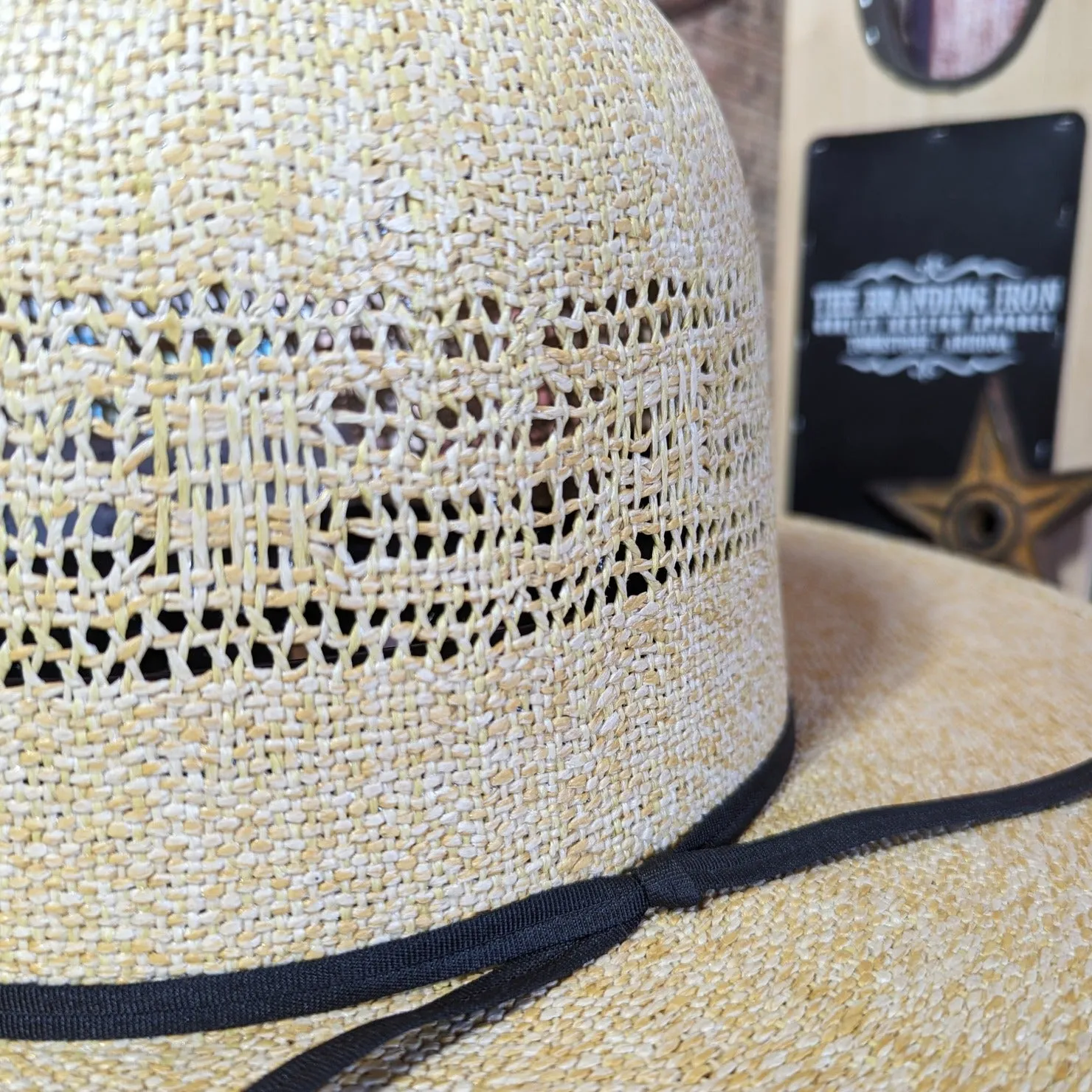 Bangora Straw Hat the "Open Crown" by Rodeo King   BangoraRK