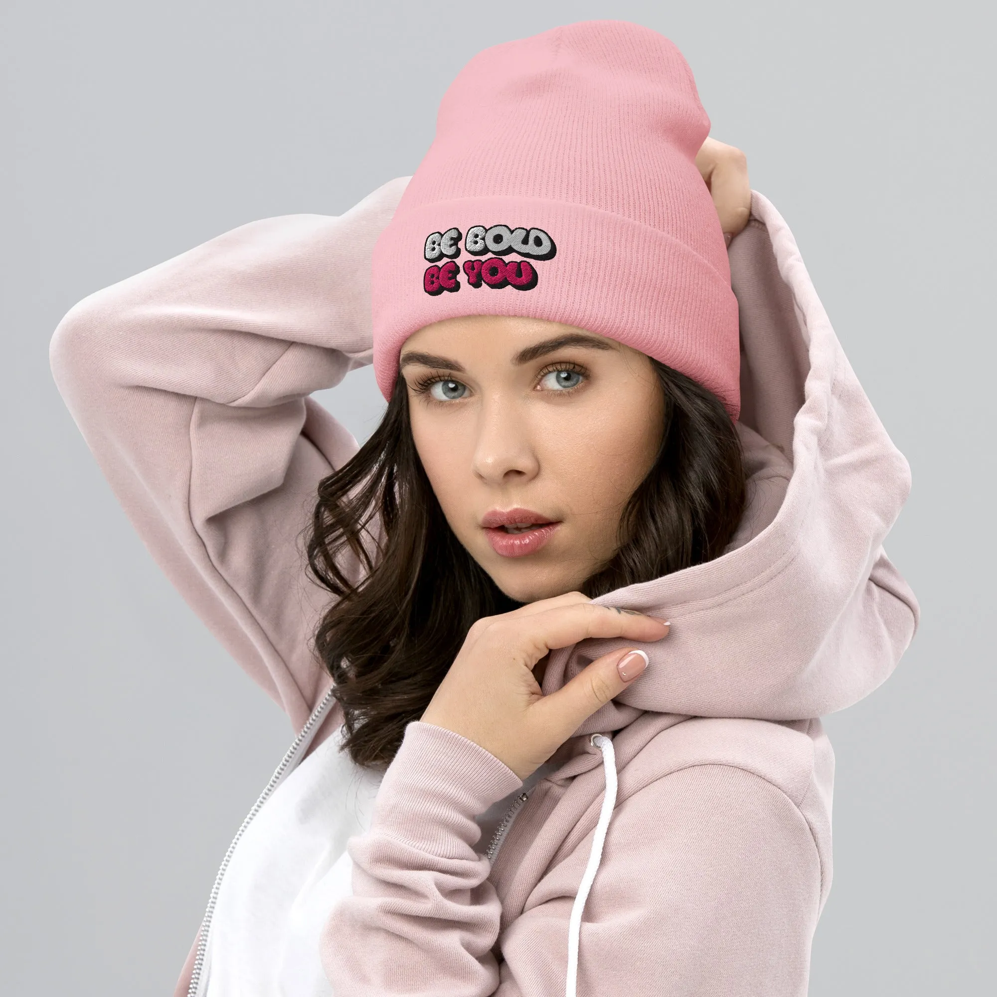 Be Bold Be You Stylish Cuffed Beanie - Totally Bri