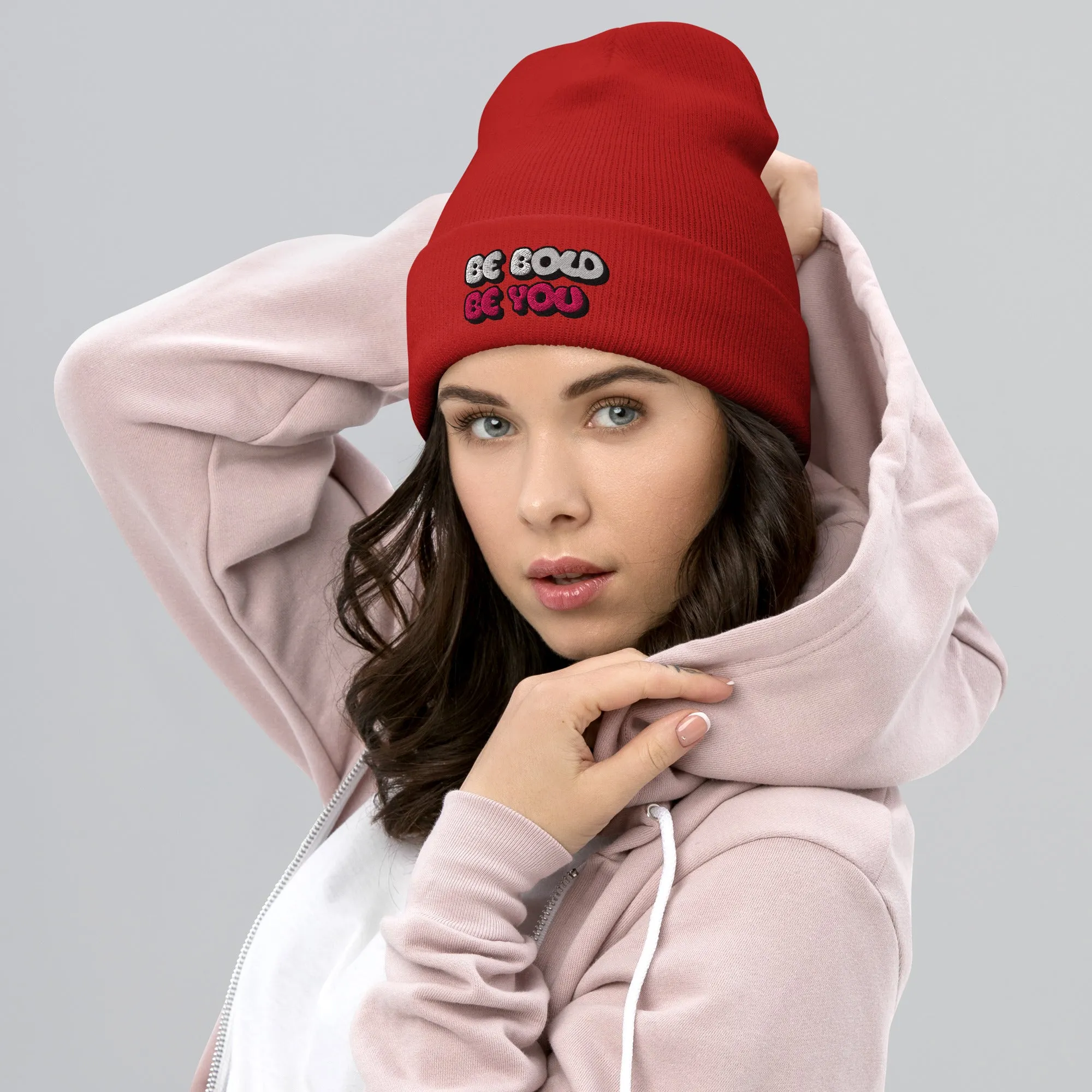 Be Bold Be You Stylish Cuffed Beanie - Totally Bri