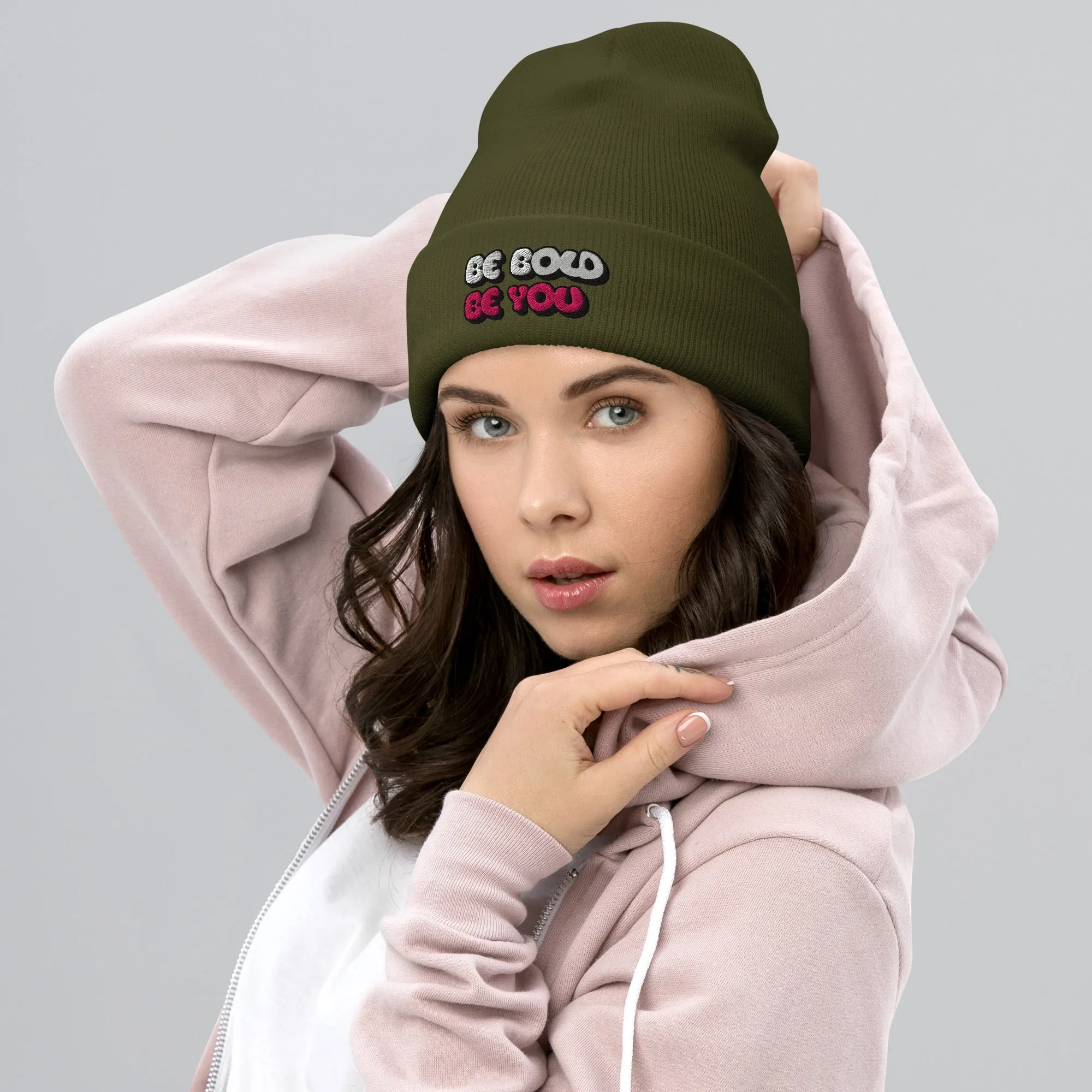 Be Bold Be You Stylish Cuffed Beanie - Totally Bri