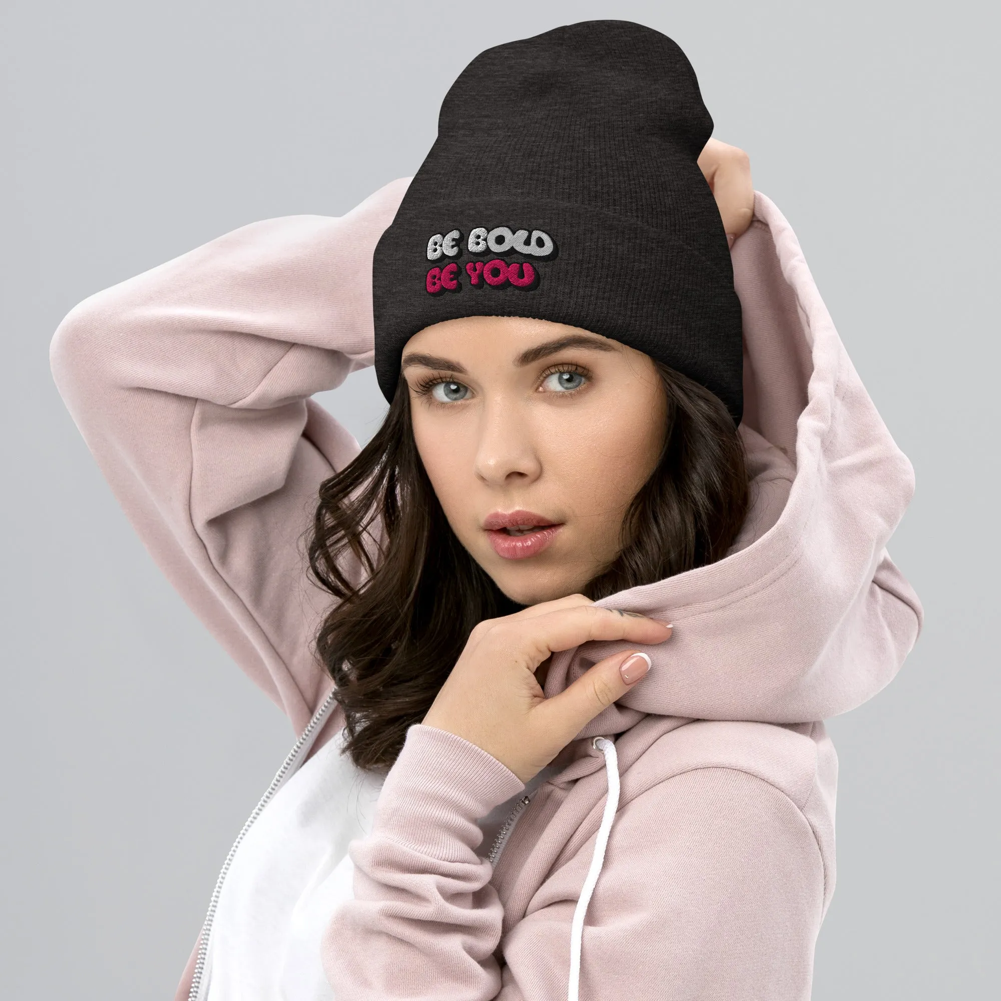 Be Bold Be You Stylish Cuffed Beanie - Totally Bri