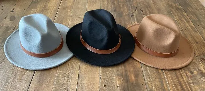 Belted Fedora Hat