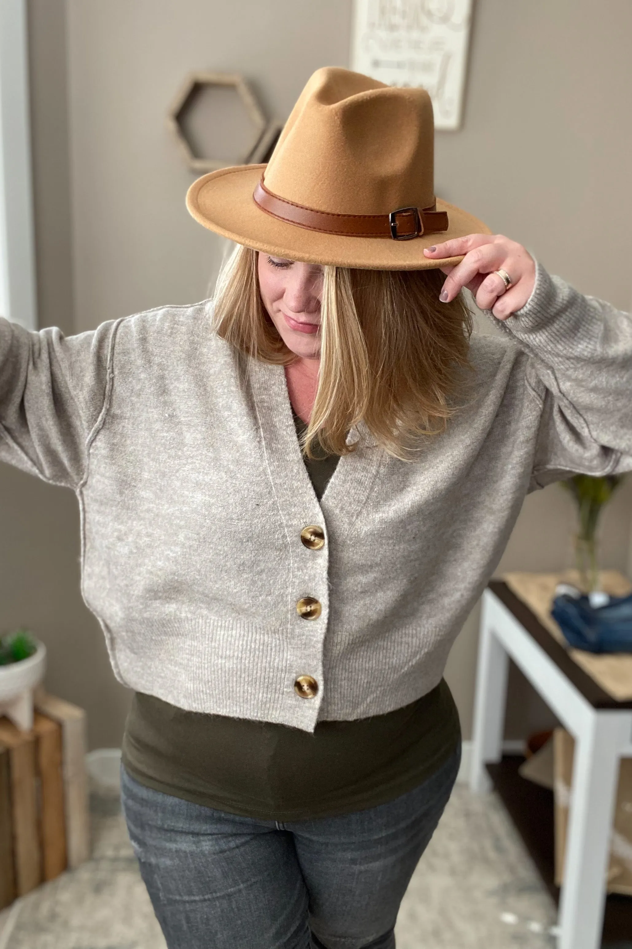 Belted Fedora Hat