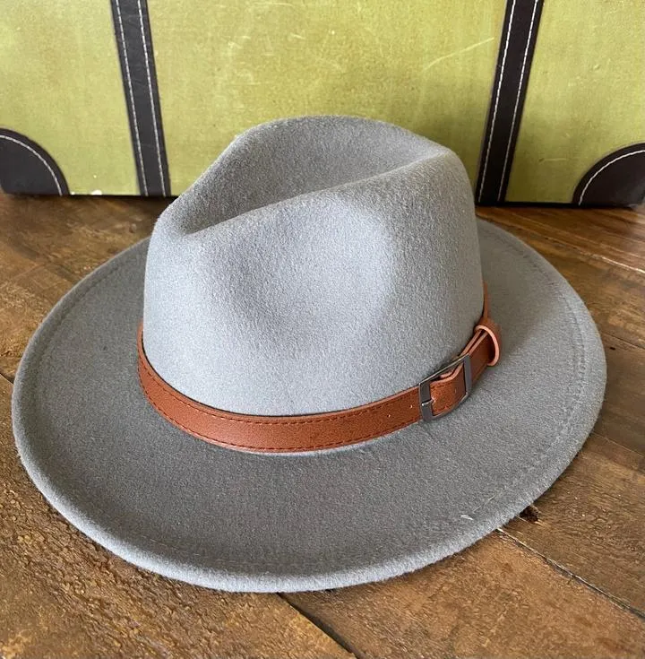 Belted Fedora Hat