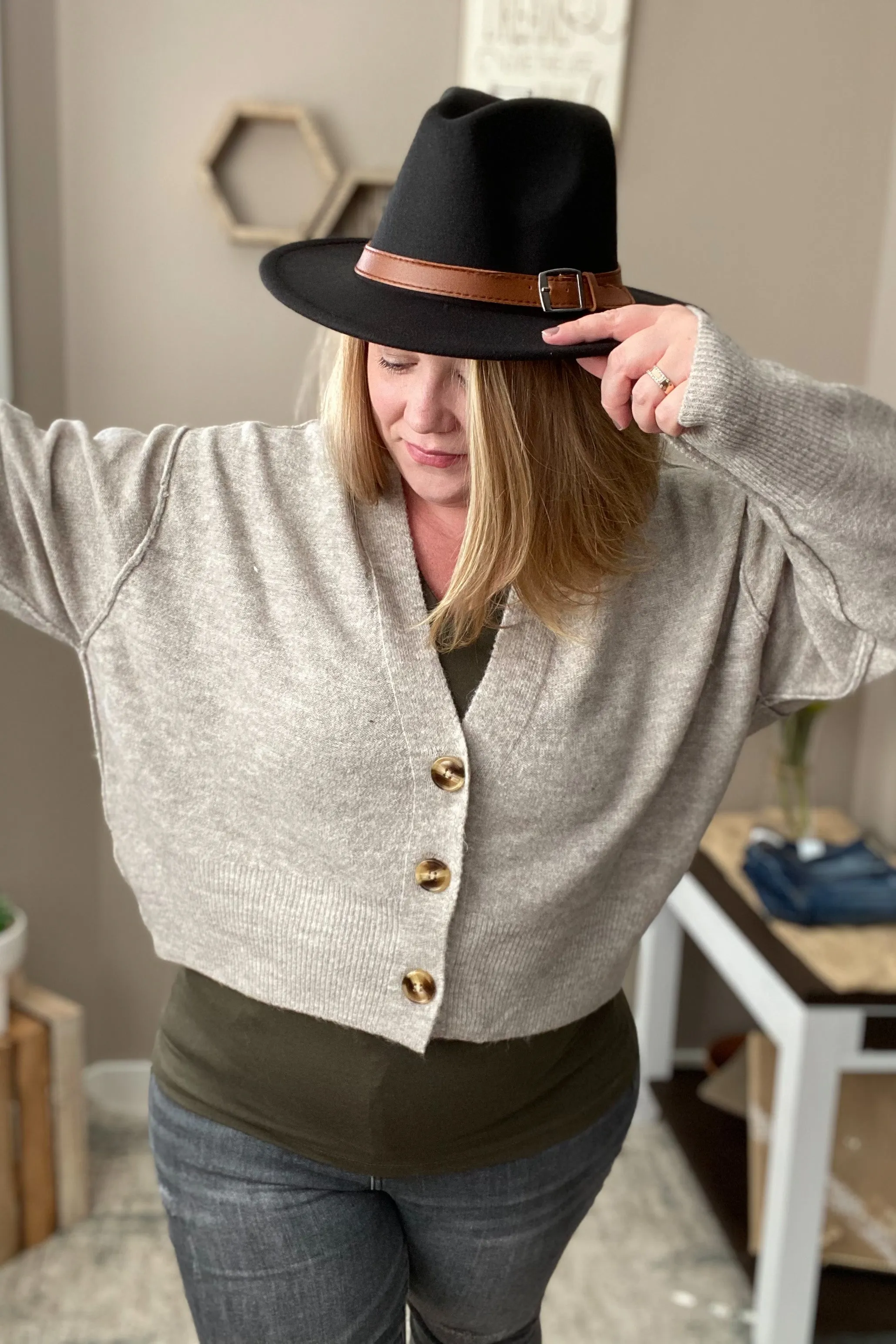Belted Fedora Hat