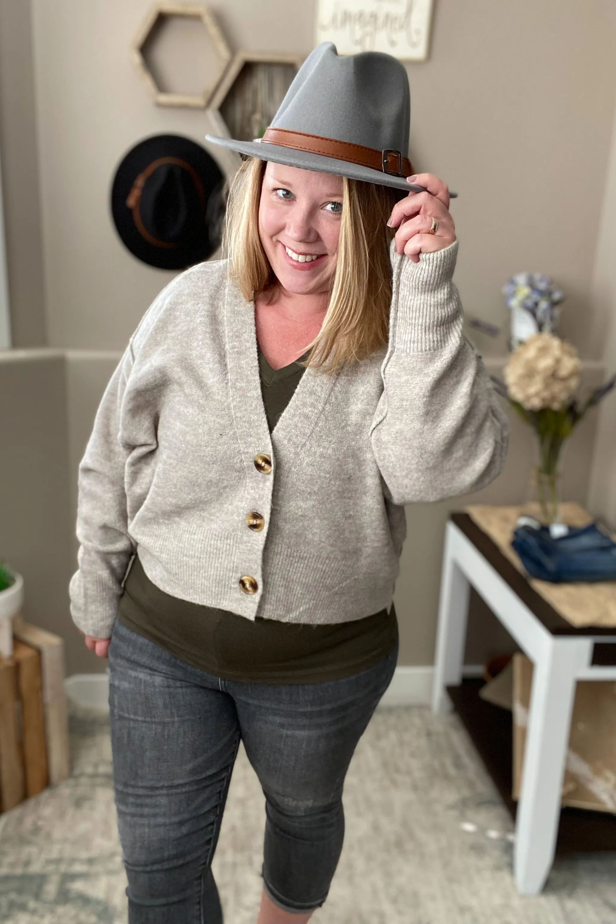 Belted Fedora Hat