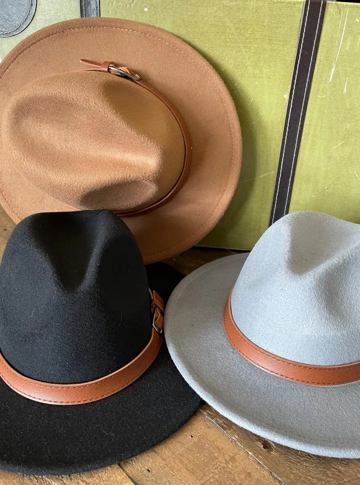 Belted Fedora Hat