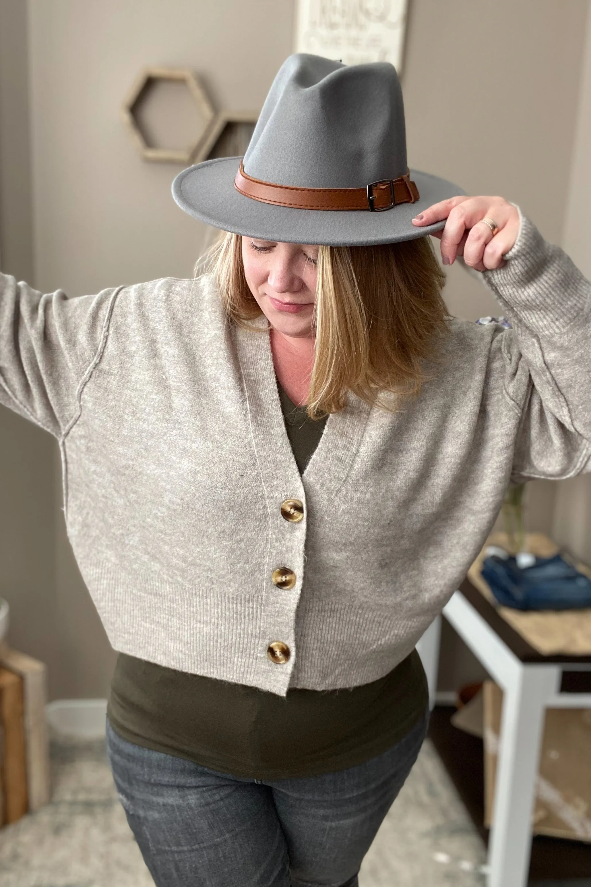 Belted Fedora Hat