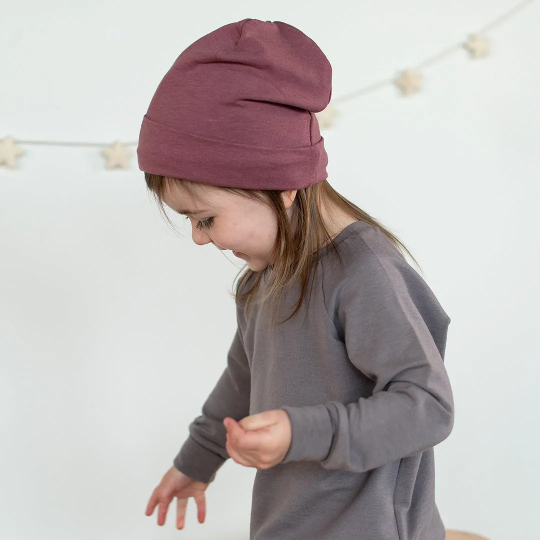 Berry Slouchy Beanie