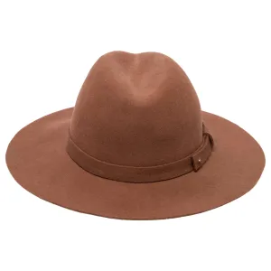 Beyond Prairie Packable Fedora in Brown