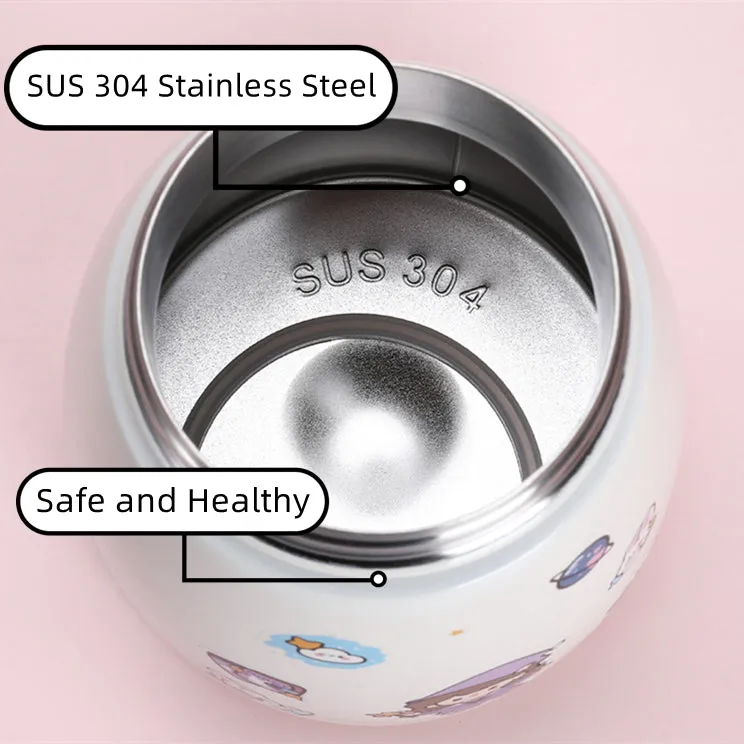 Big Belly Stainless Steel Water Bottles Leaf Proof 1000ml Large Capacity (Keep Cold and Warm)