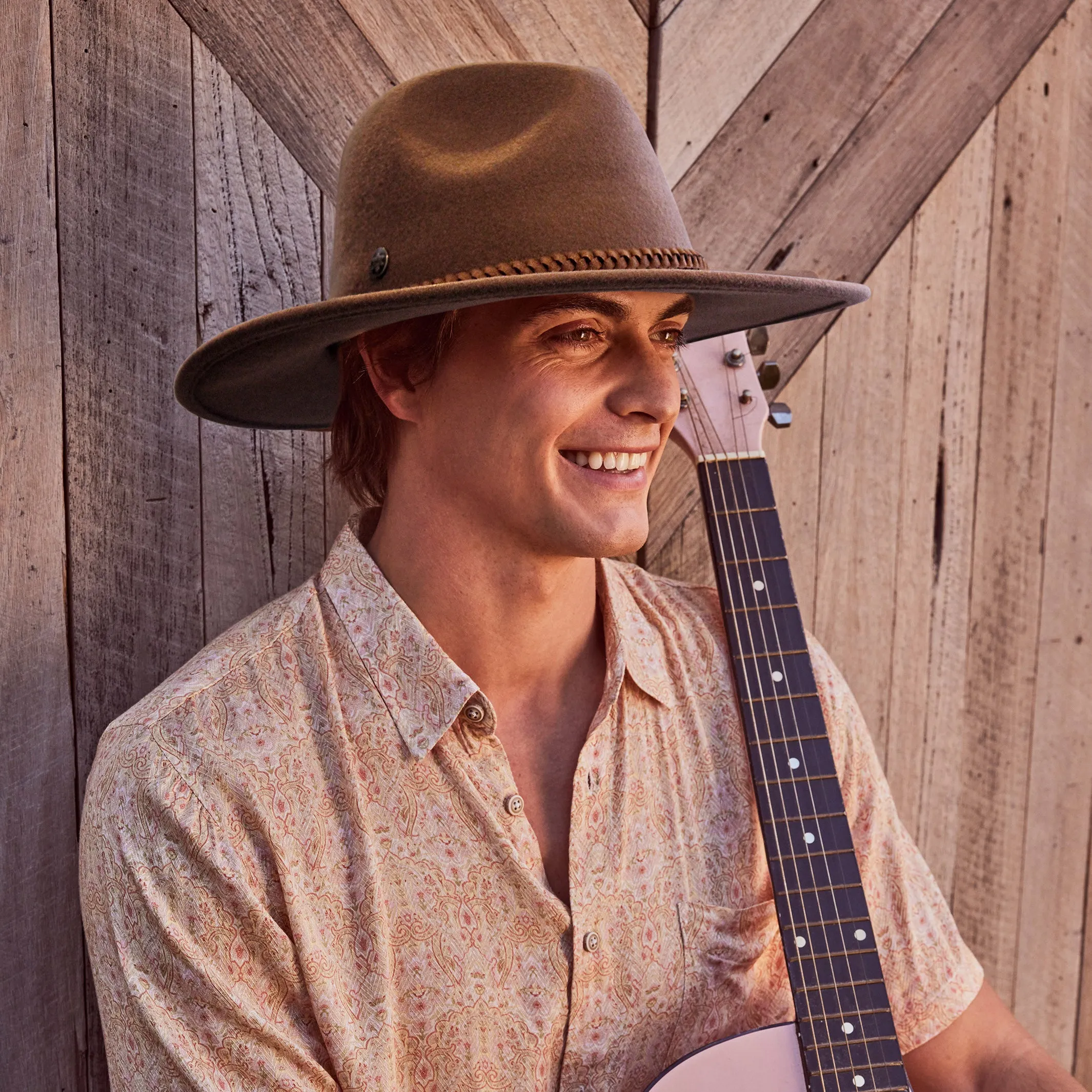 Blake Felt Fedora Hat - Chocolate