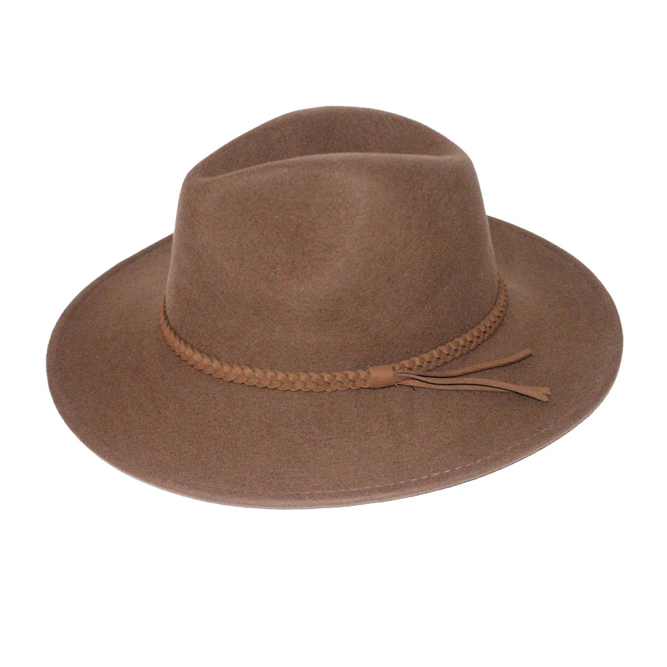 Blake Felt Fedora Hat - Chocolate