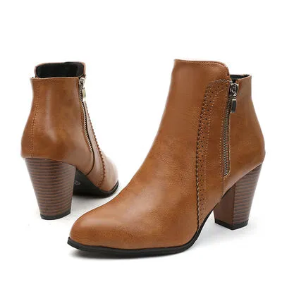 Block Heel Boots